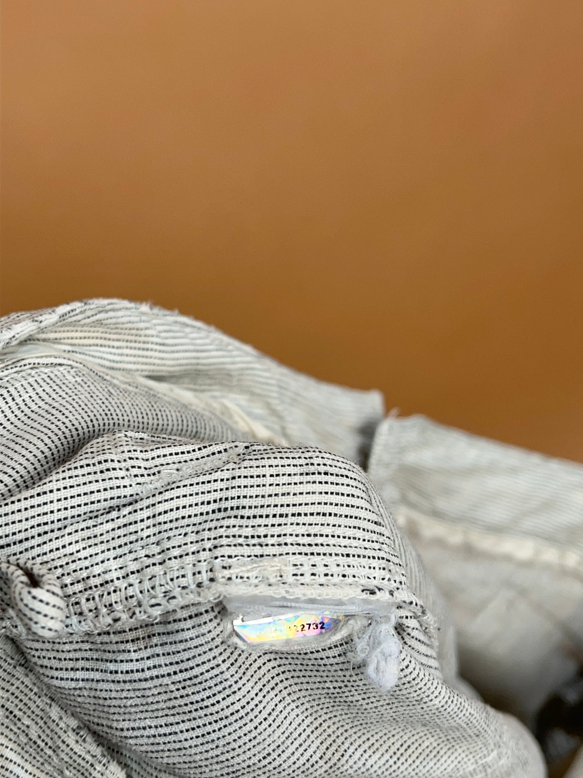Y2k The North Face 'TNF' Pinstripe Cotton Lounge Pants - 32"