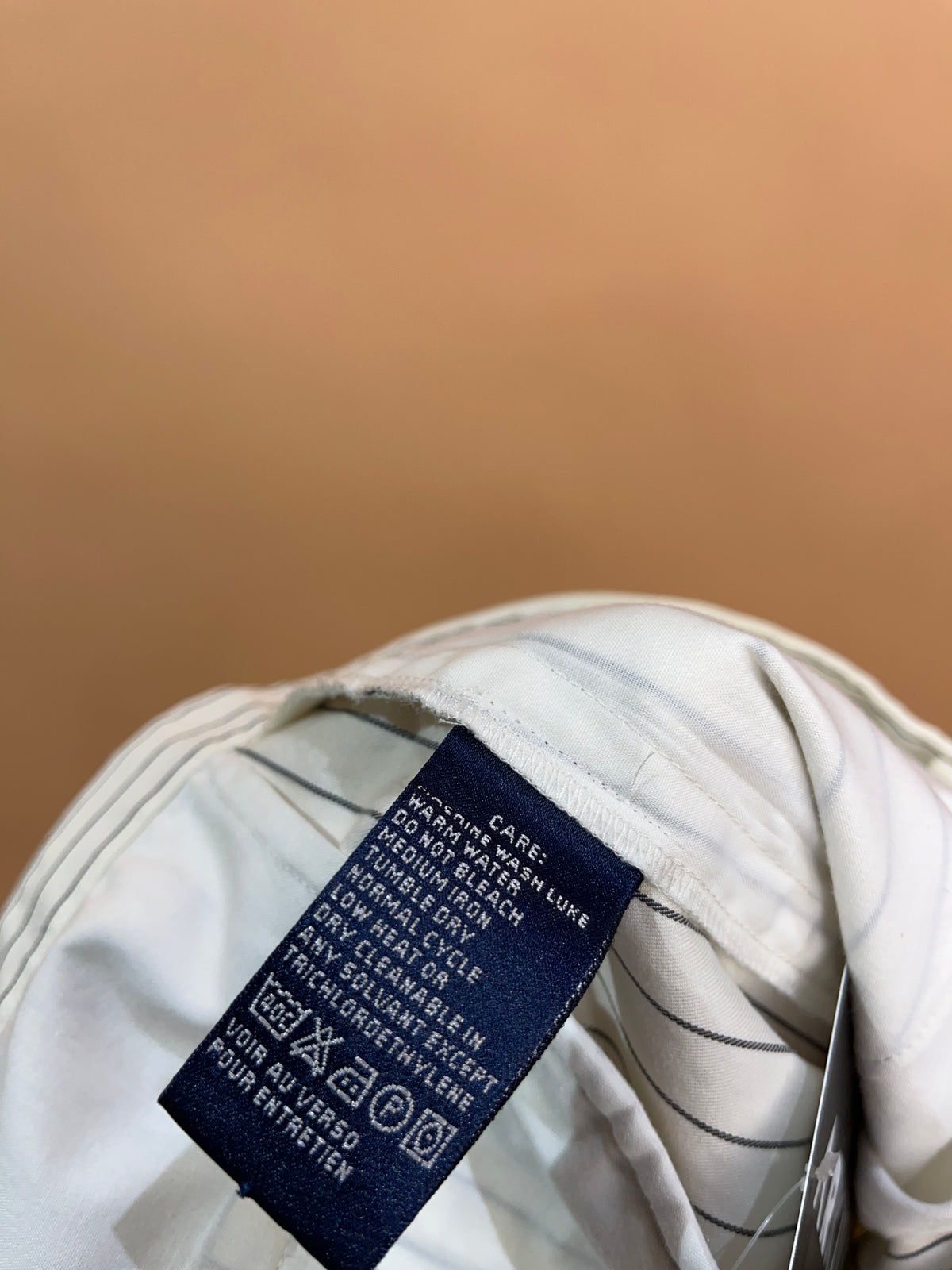 Y2k Ralph Lauren Golf White/Black Pinstripe Trousers - 8