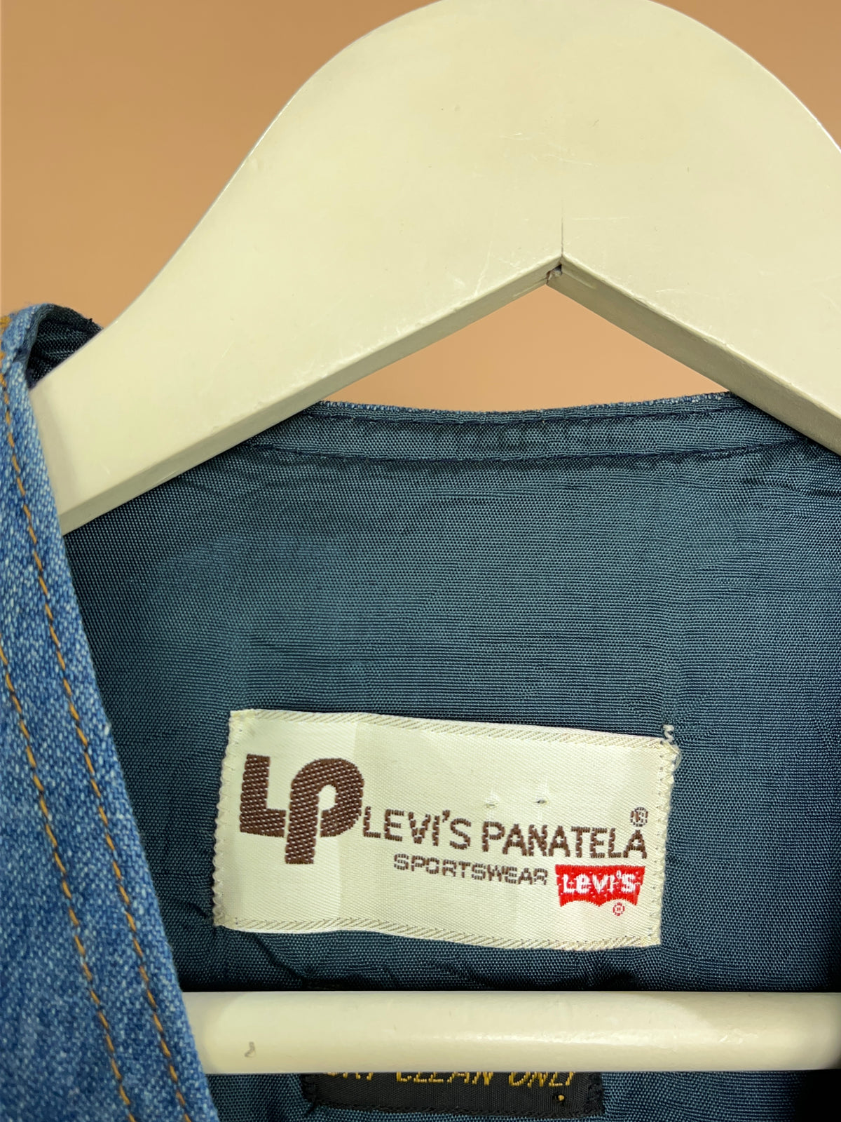 1970's Levi's Panatela Floral Denim Vest - M