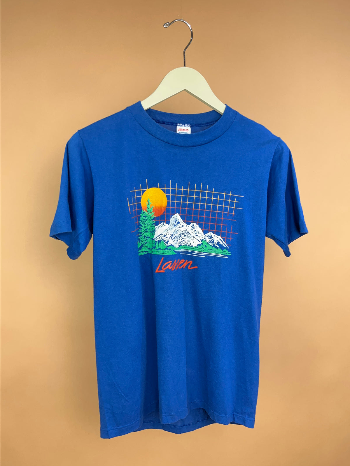 1980's Jerzees Lassen Mountain Graphic T-Shirt - S