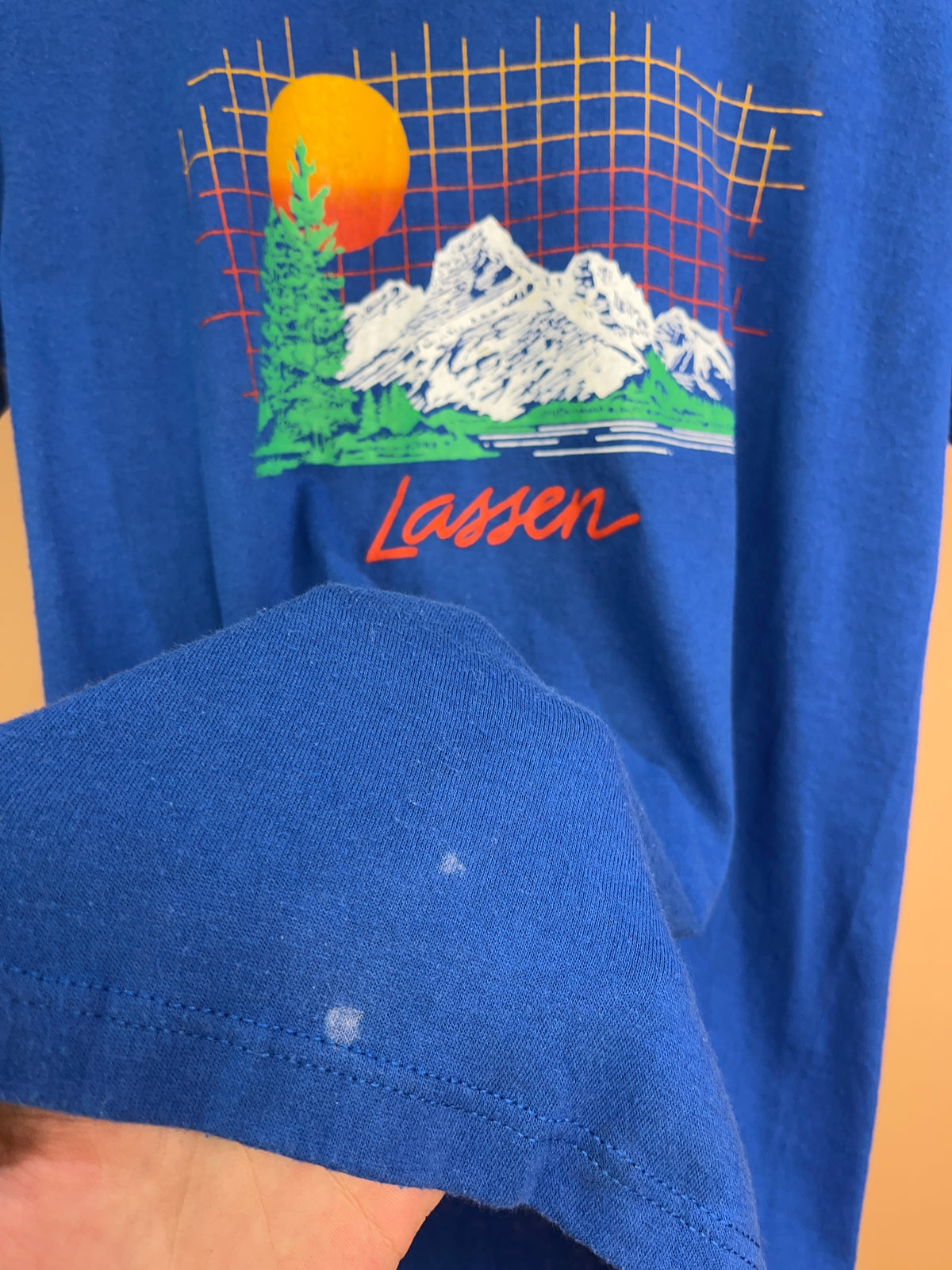 1980's Jerzees Lassen Mountain Graphic T-Shirt - S