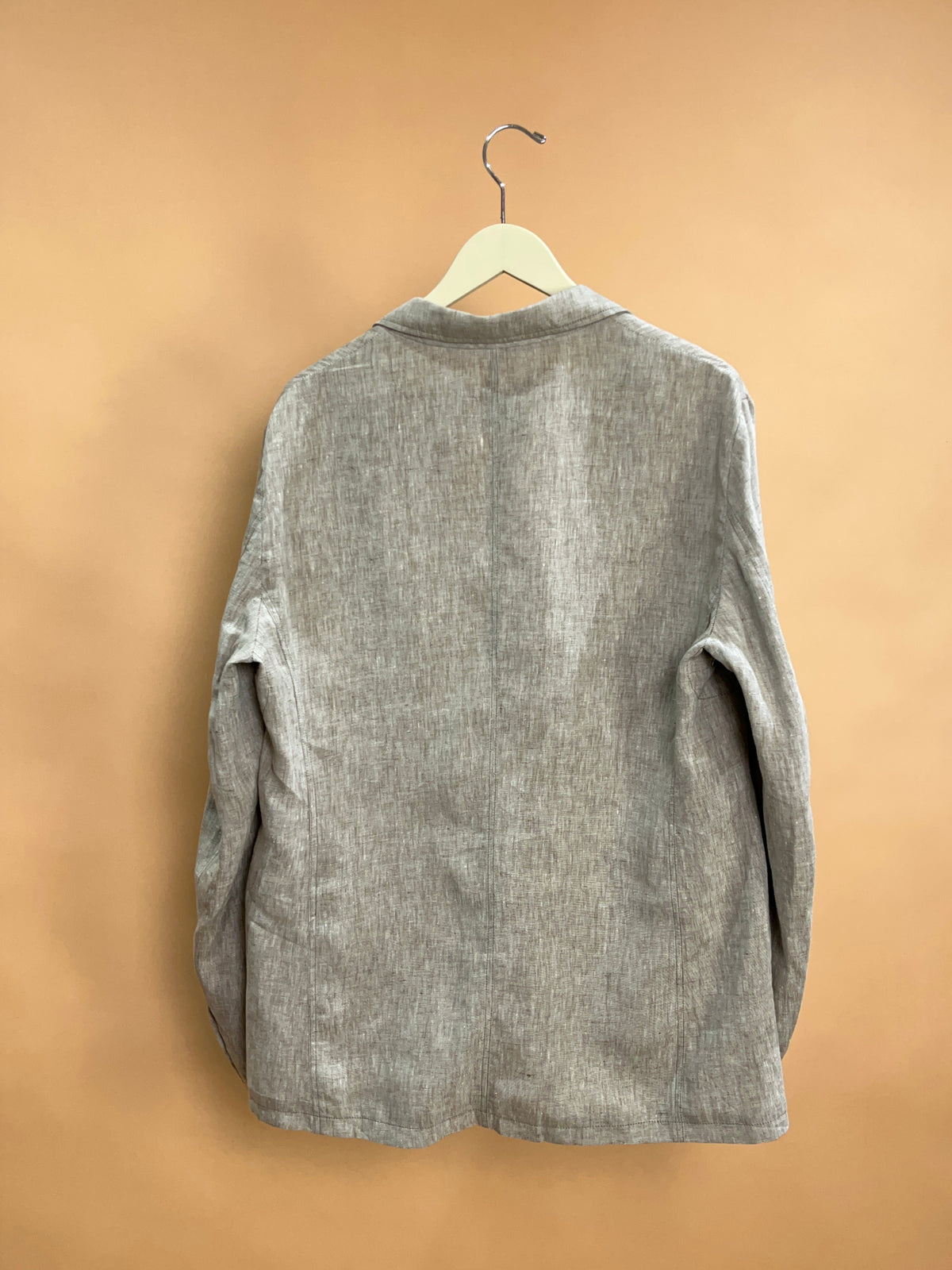 Late 1990's Giorgio Armani Grey Linen Blazer - M