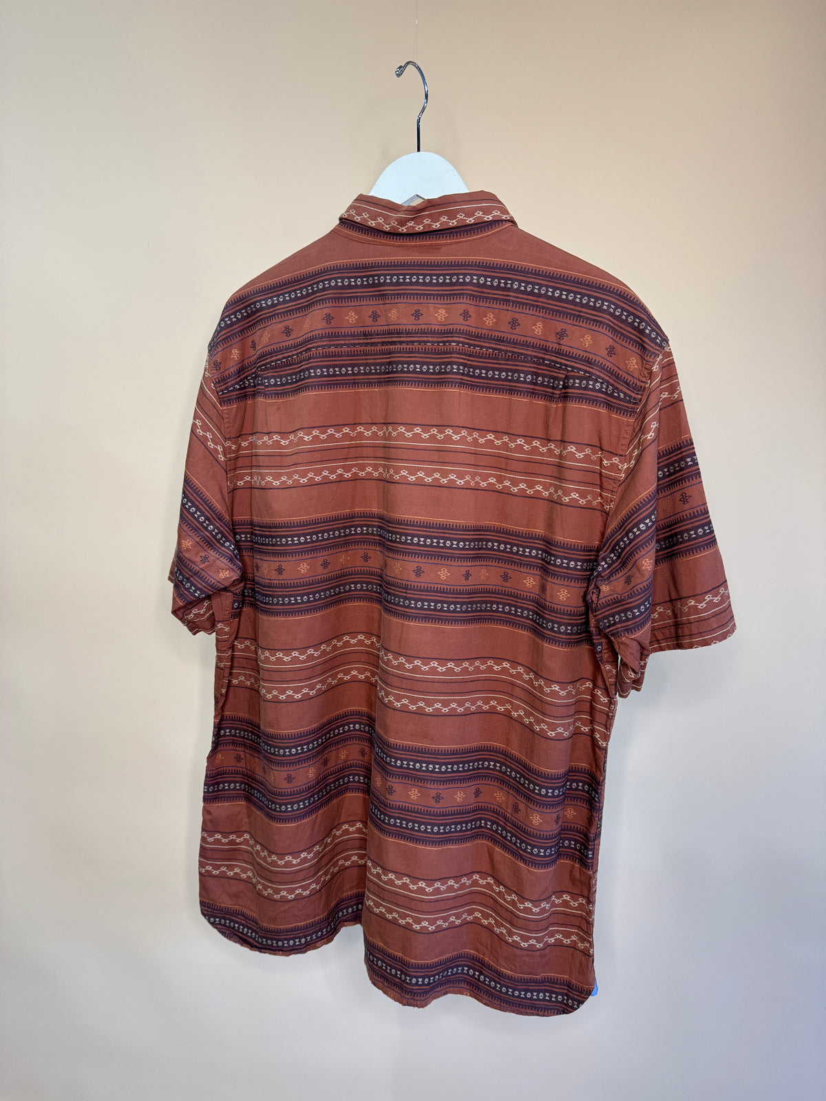 Pendleton Geometric Striped Button-up Shirt - XL