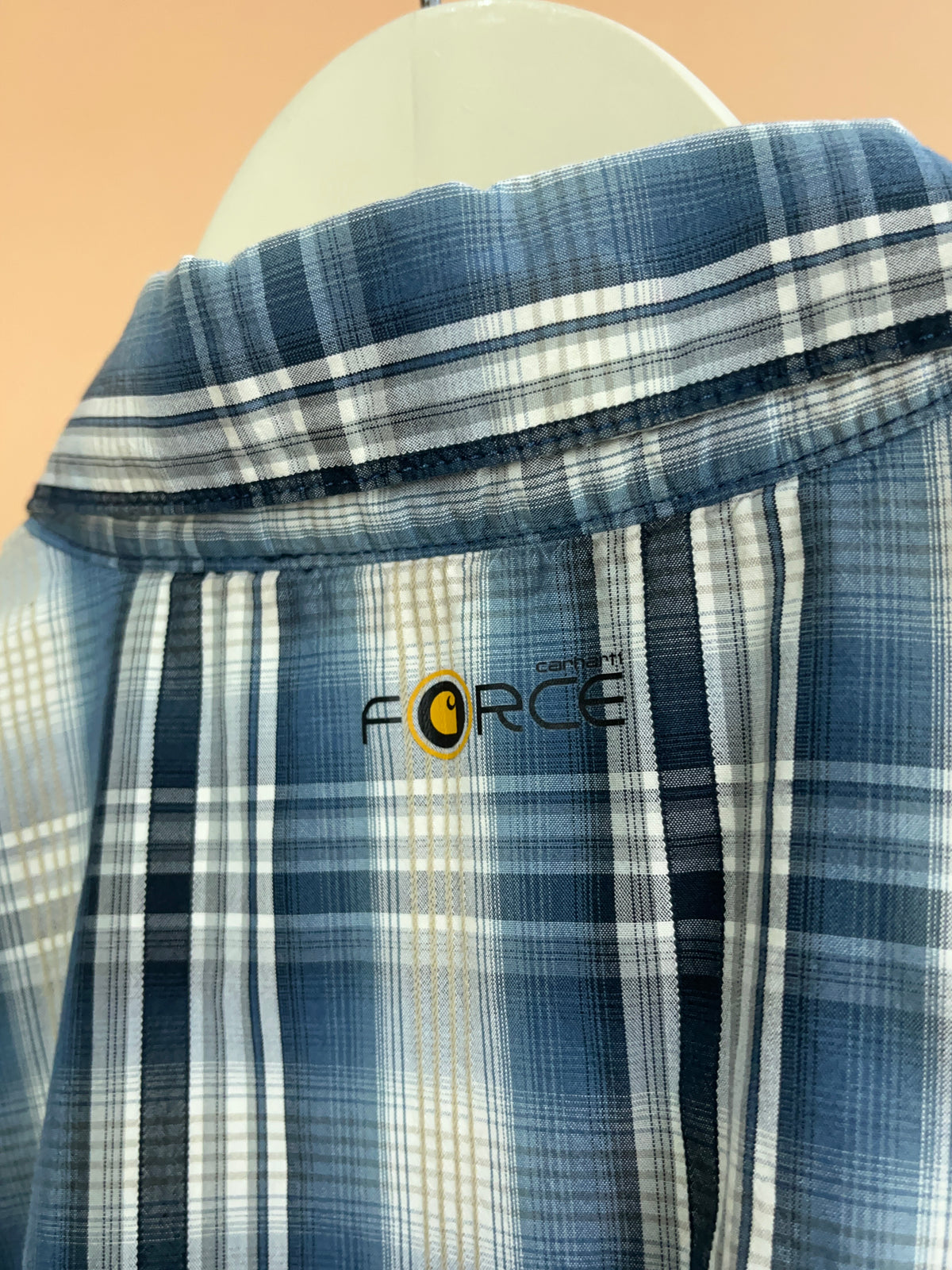 Y2k Carhartt Plaid Mesh Shirt - M