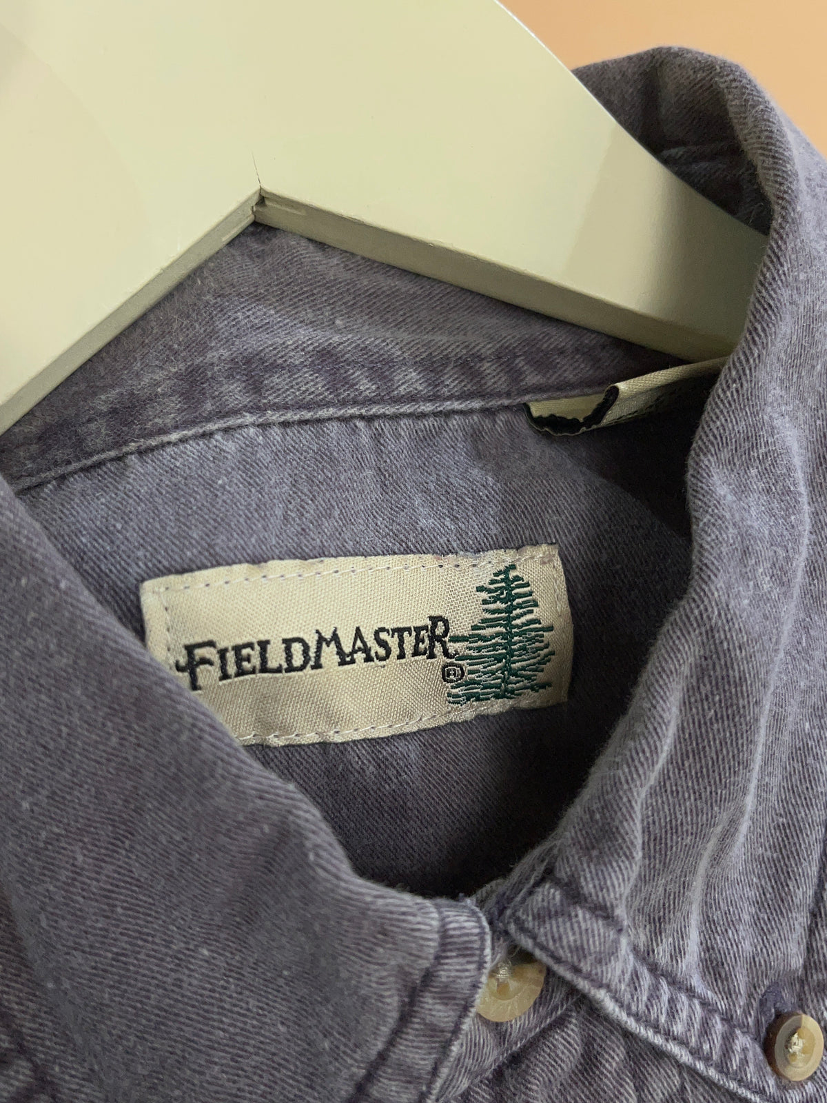 Fieldmaster Pale Eggplant Faded Cotton Short Sleeve Shirt - L