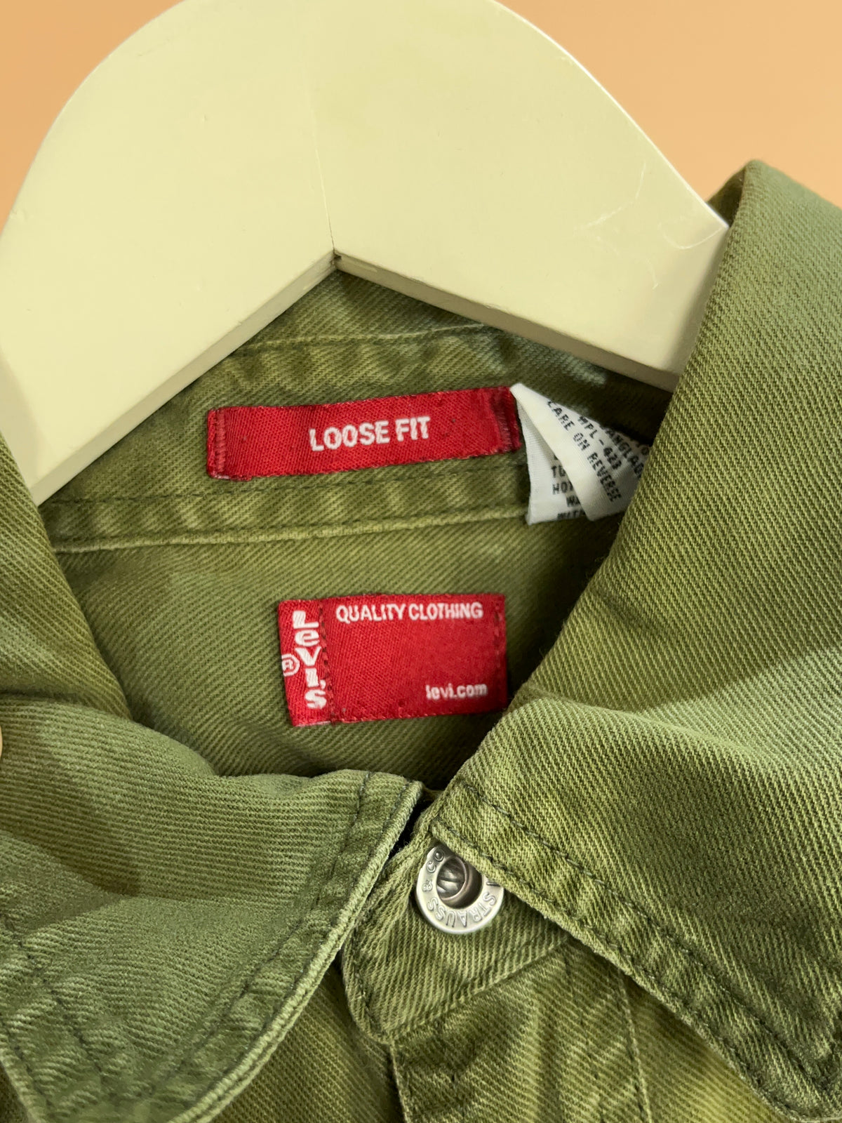 Y2K Levi's Army Green Shirt - L