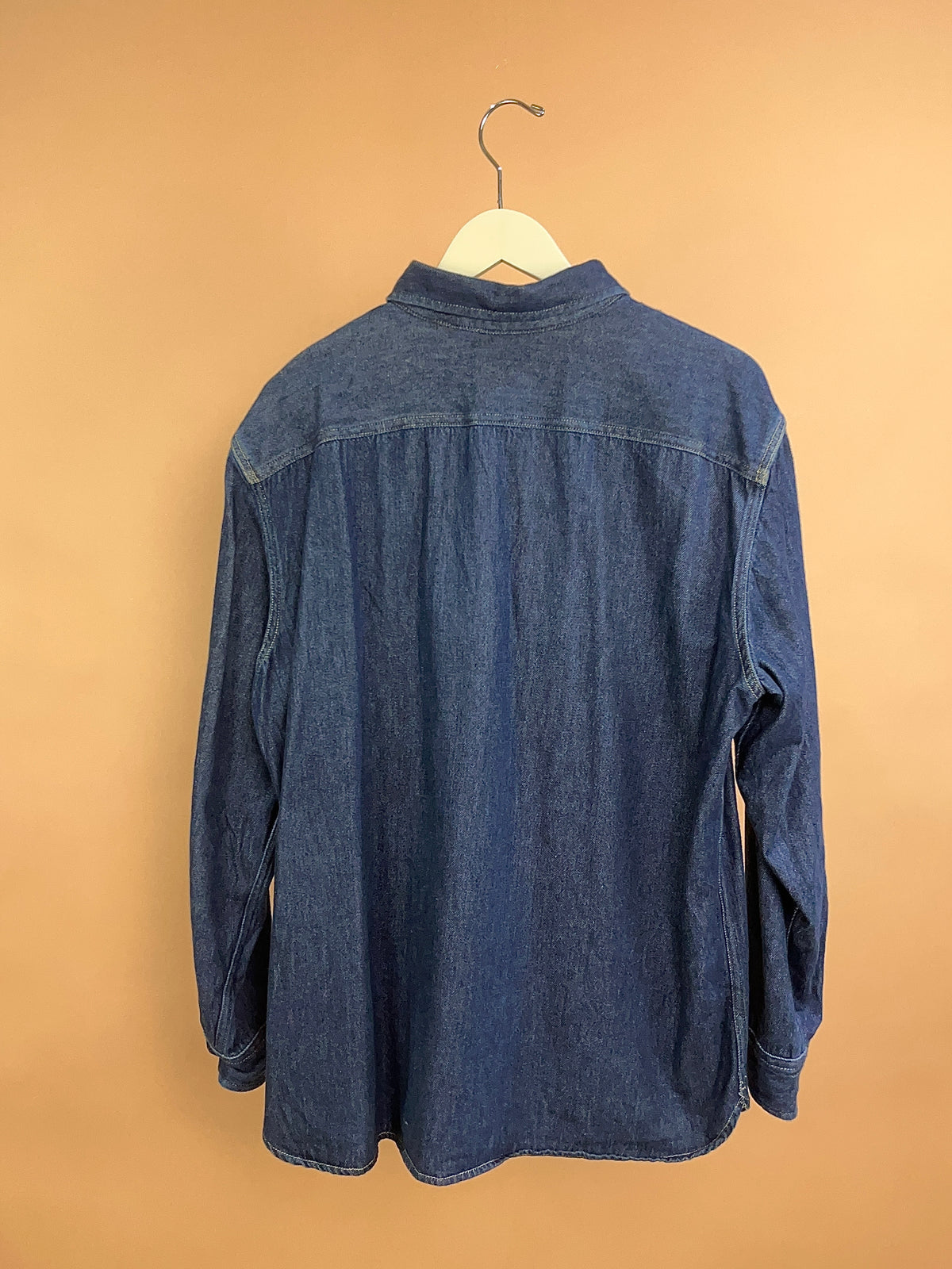 Y2K Levi's Dark Wash Denim Shirt - L