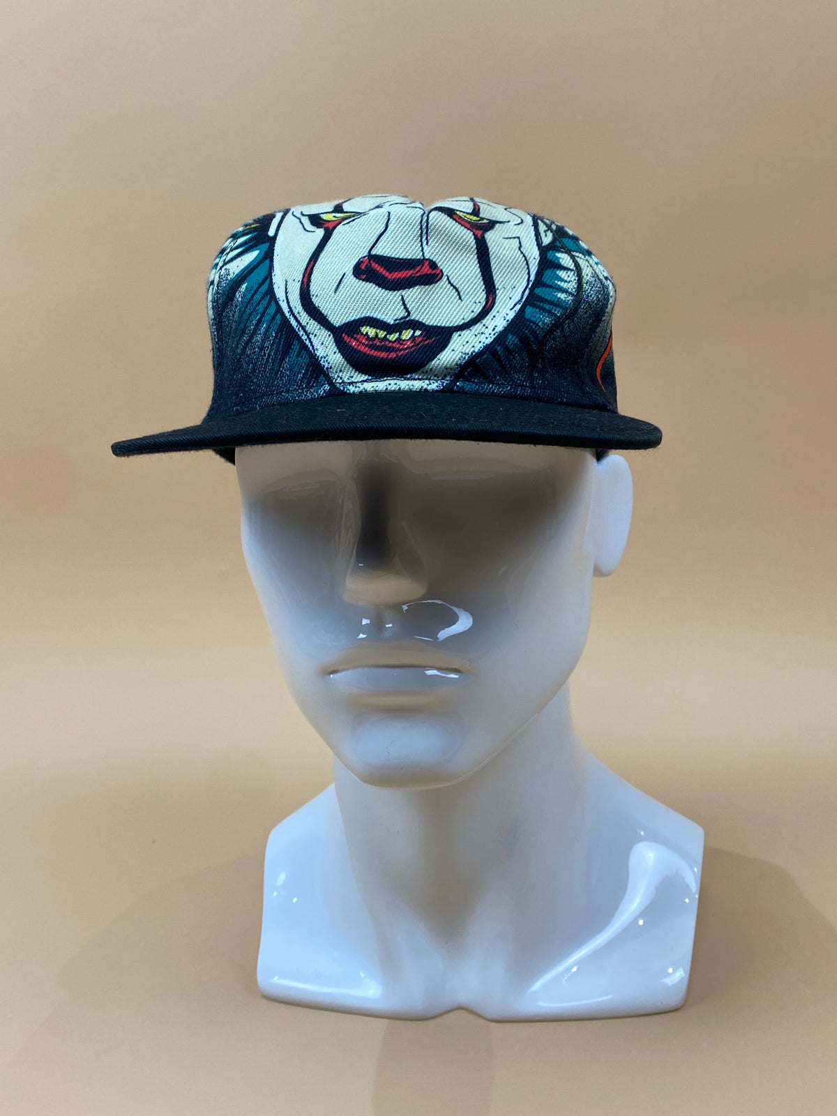 "Pennywise" It Clown Face Black Snapback Hat