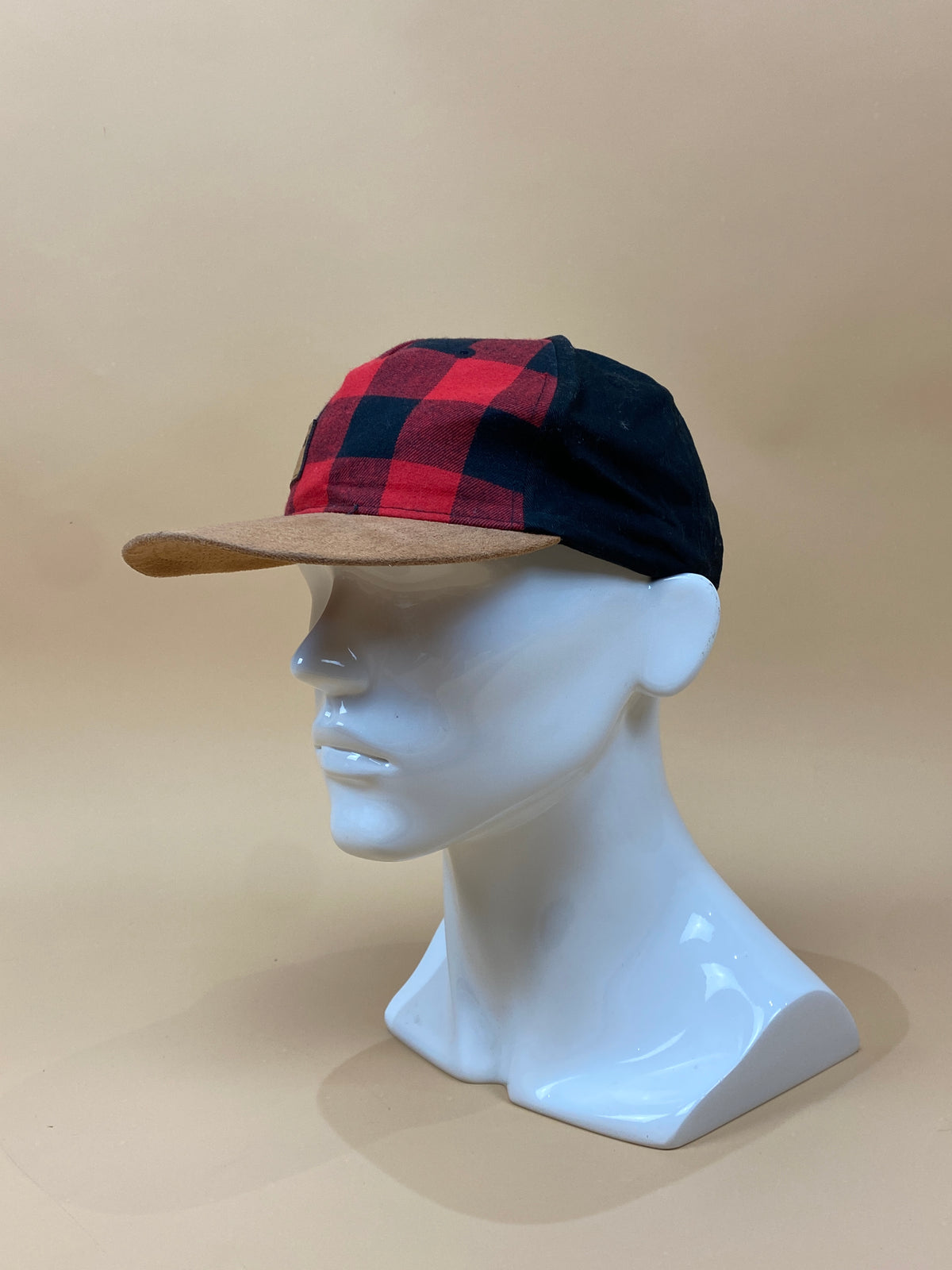 Jackson Hole Red & Black Plaid Snapback Hat