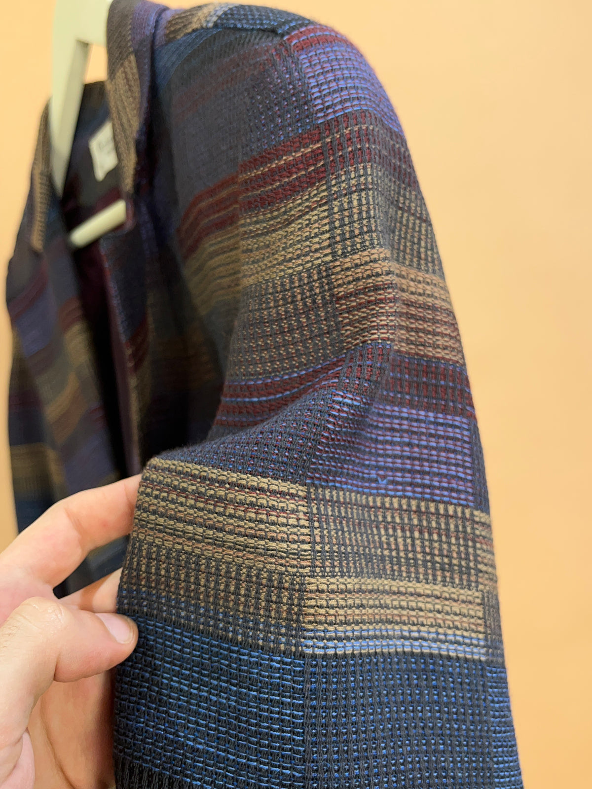 Vintage Christian Dior Separates Multicolour Plaid Wool Blazer - 10