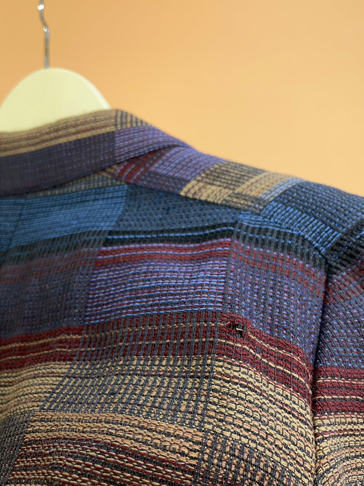 Vintage Christian Dior Separates Multicolour Plaid Wool Blazer - 10