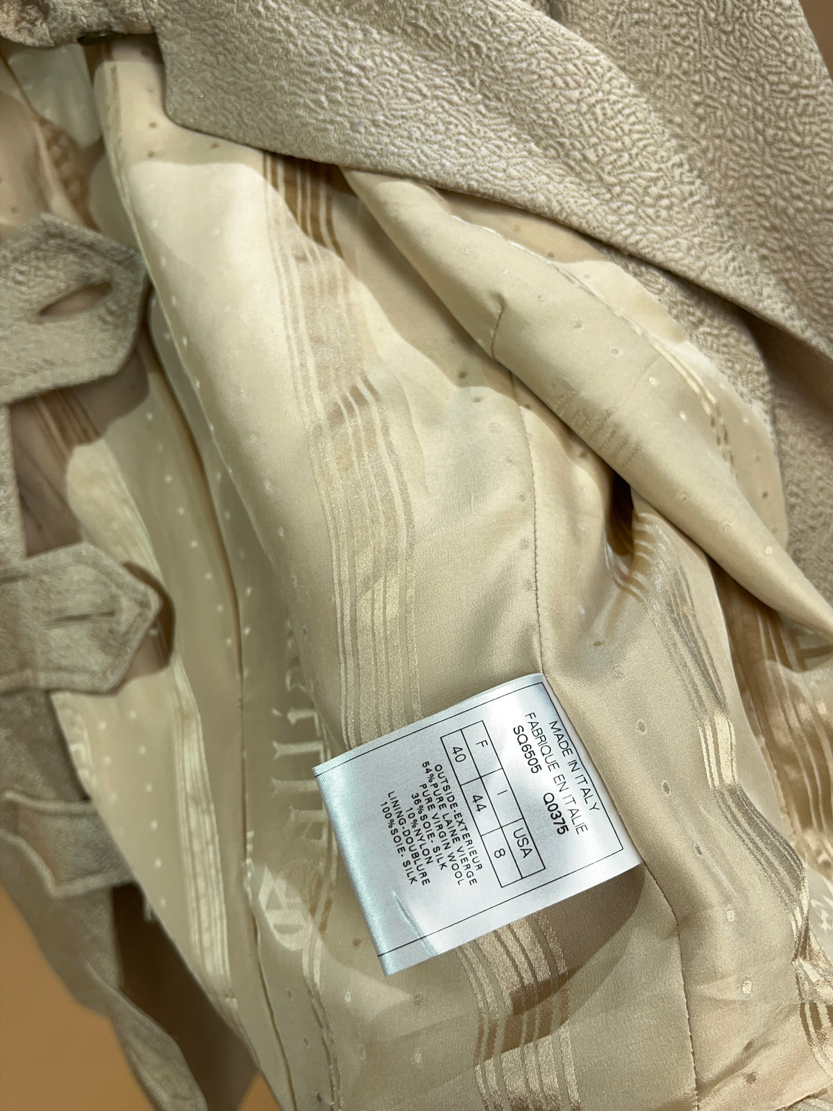 Y2K John Galliano Gold Jacquard Peplum Jacket - 10