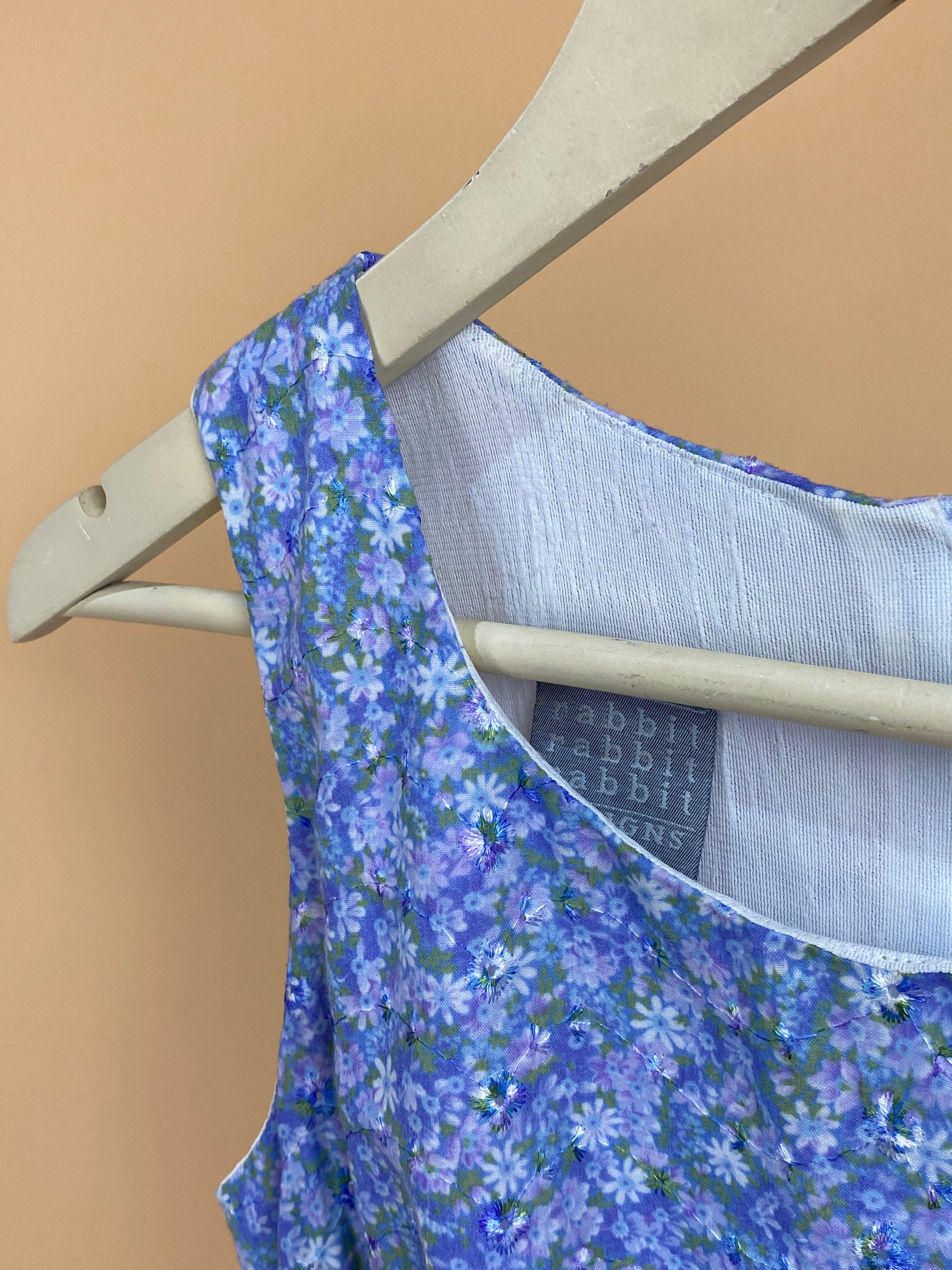 1990s Floral Jacquard Shift Dress - 8