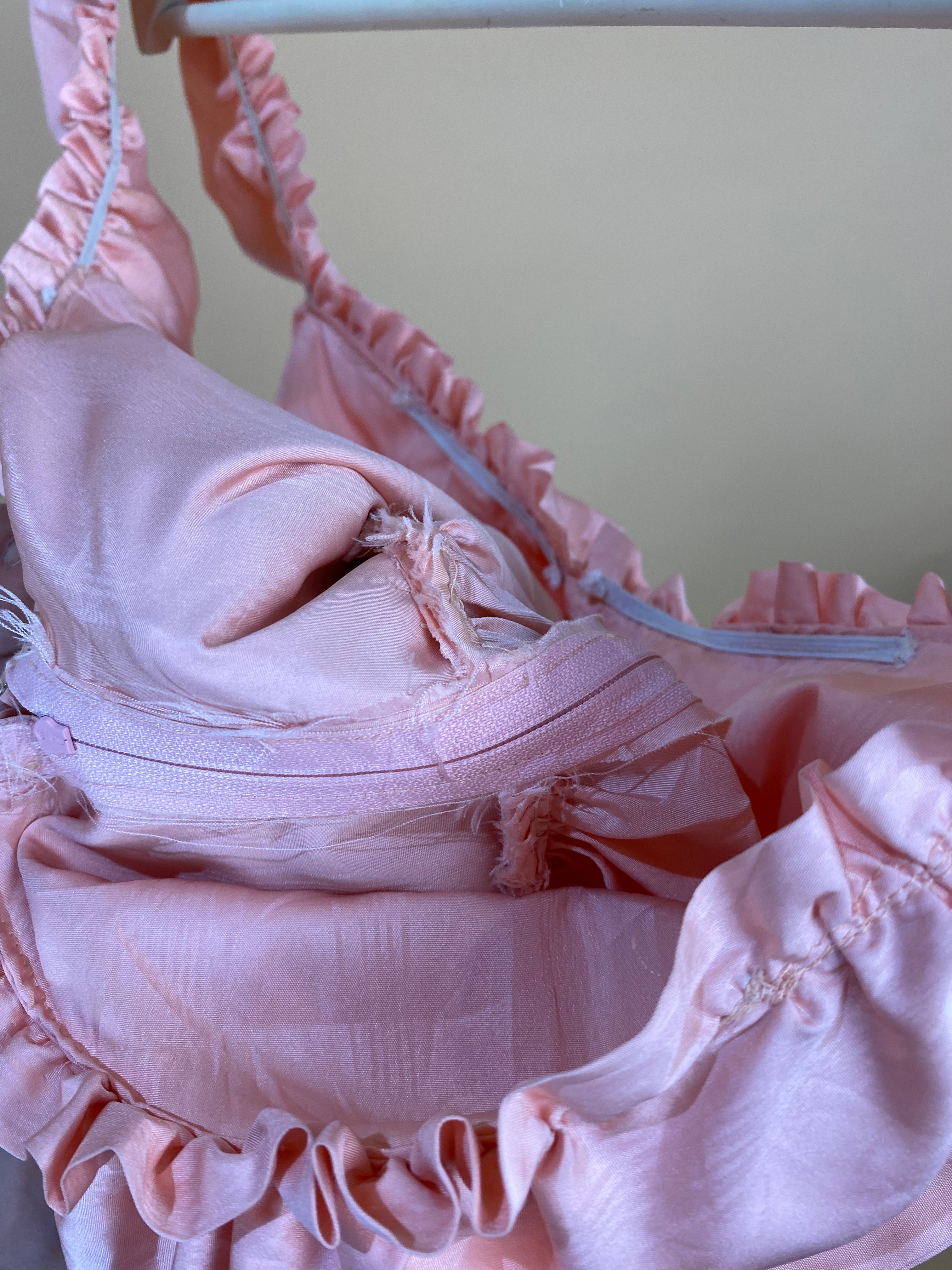 1960s Soft Pink Handmade Dress - 8