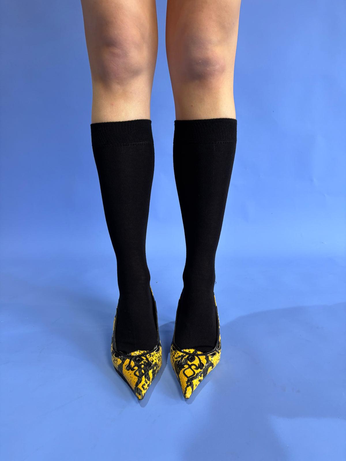 Black Knee High Socks