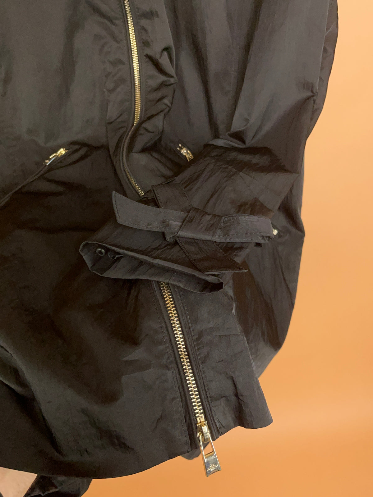 Y2K Karl Lagerfeld Paris Black Hooded Zip Jacket - L