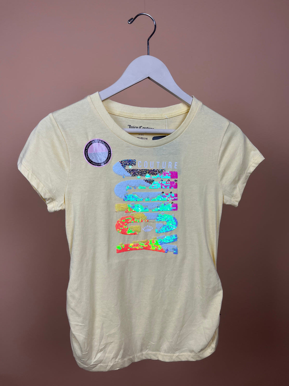 Y2K Juicy Couture Flippable Sequins Baby Tee - S