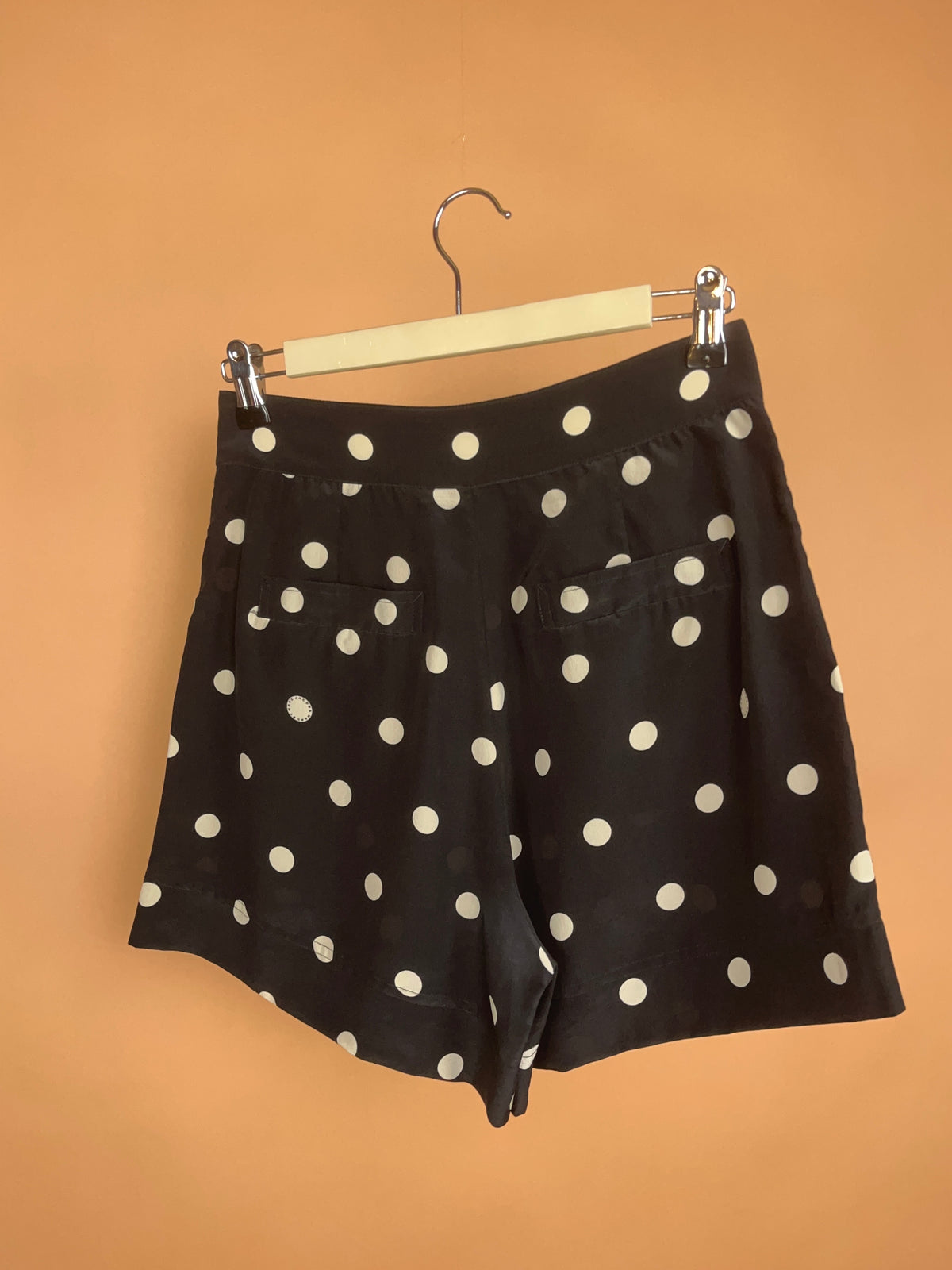 1990's Marc By Marc Jacobs Silk Polka Dot Pleated Short - 27.5"