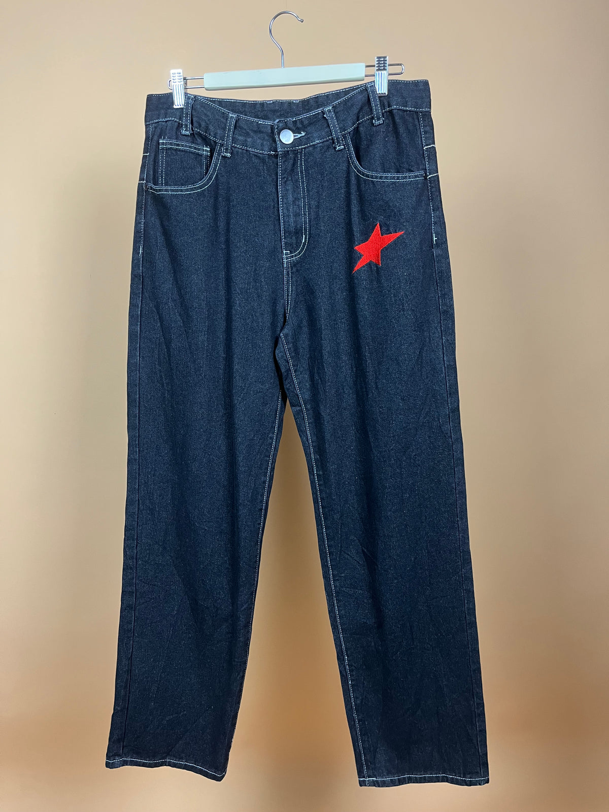Y2K Baggy Embroidered Jeans