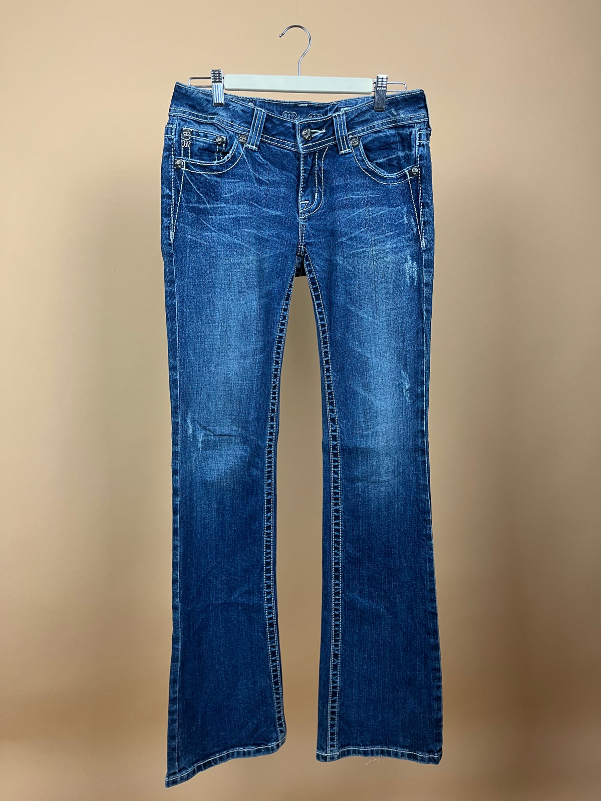 Y2K Miss Me Embellished Flared Jeans