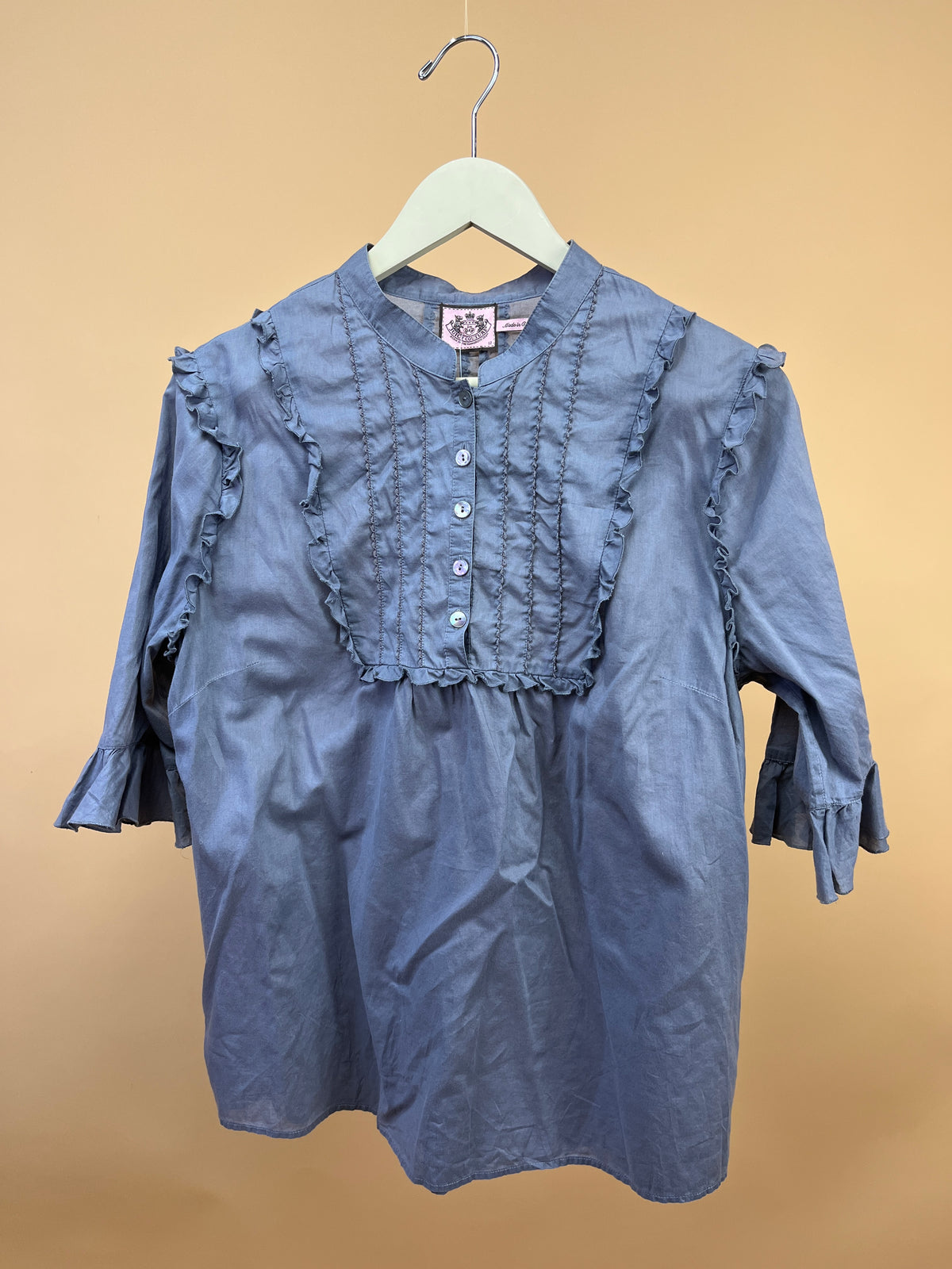 Y2K Juicy Couture Soft Grey Blouse