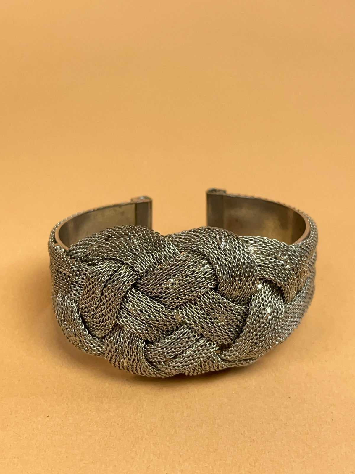1970's Braided Mesh Wrist Cuff Bangle