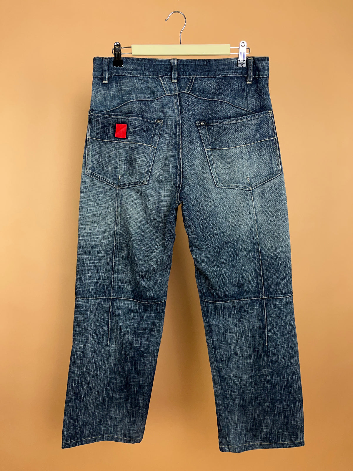 Y2K Le Jean De Marithé + François Girbaud Crosshatch Whiskered Denim - 33"