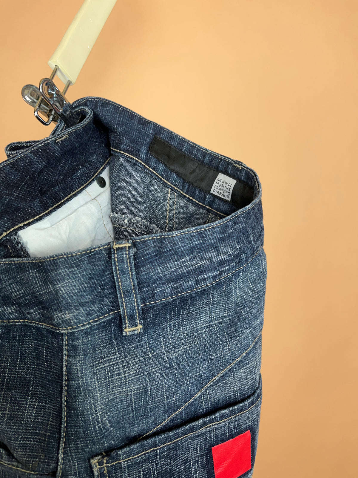 Y2K Le Jean De Marithé + François Girbaud Crosshatch Whiskered Denim - 33"