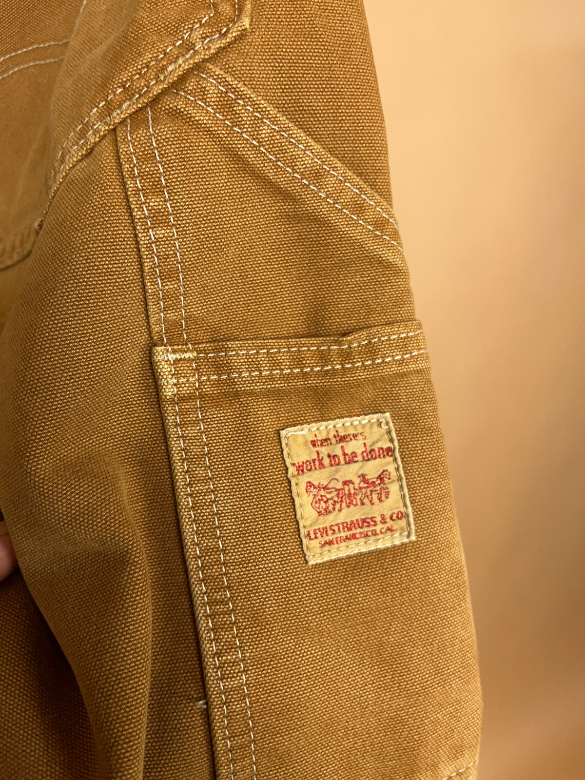Y2K Levi's Ochre Carpenter Jeans - 33"