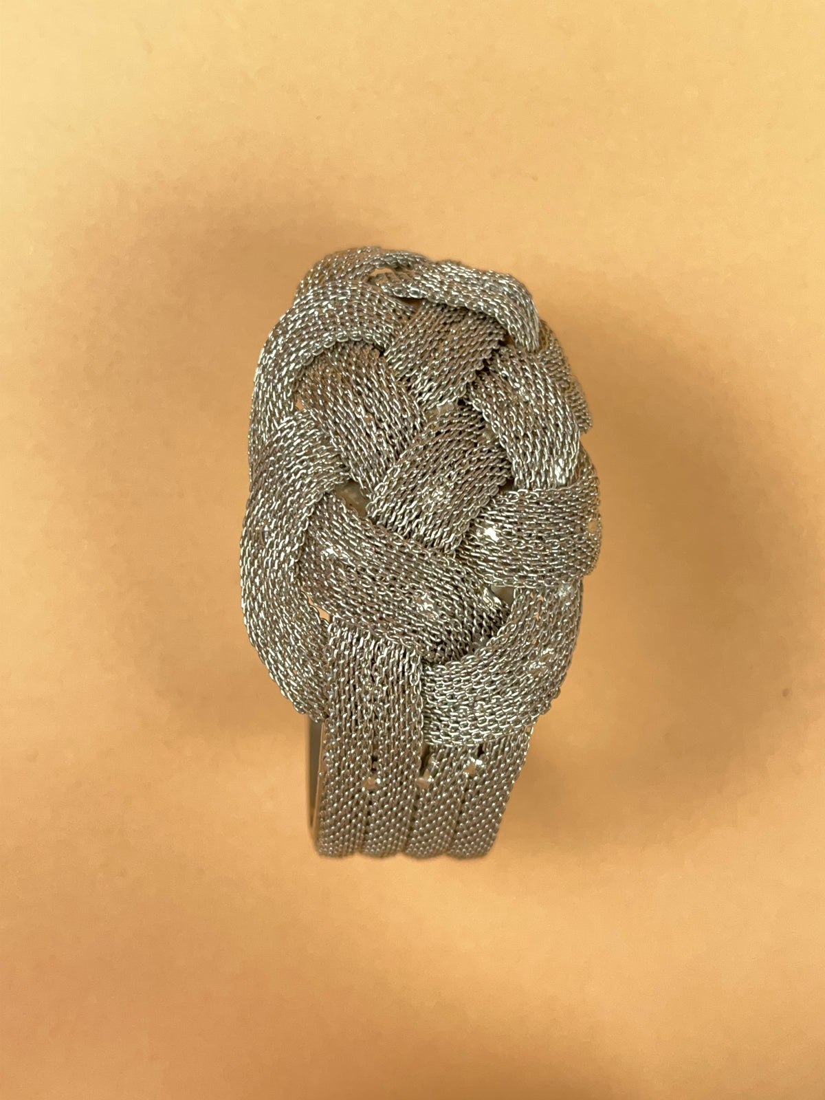 1970's Braided Mesh Wrist Cuff Bangle