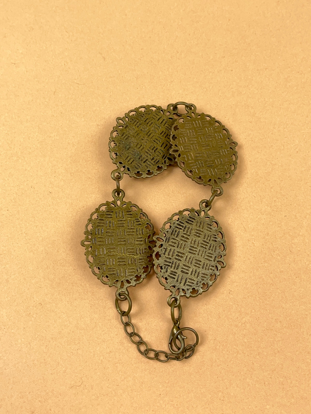 1980's Bejewelled Chain Link Bangle