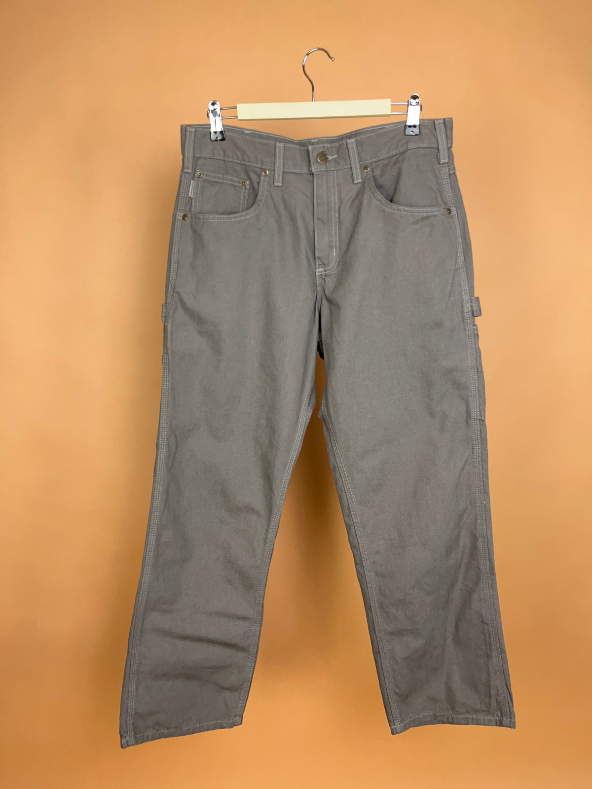 Carhartt Light Grey Cargo Trousers - 33"