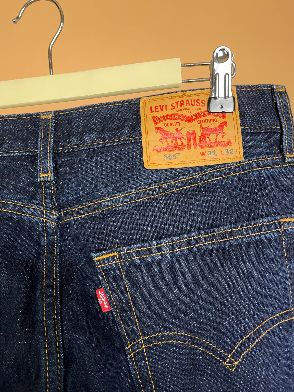 Levi's Dark Blue 505 Denim Jeans - 32"