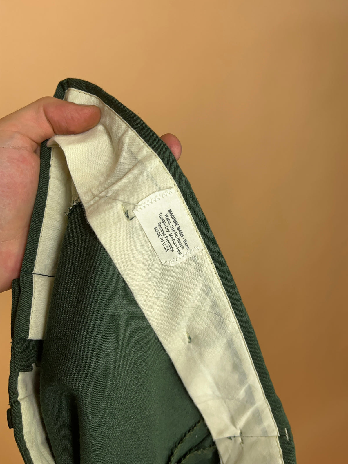 1980s Forest Green Double Pleat Trousers - Made in USA - 33"