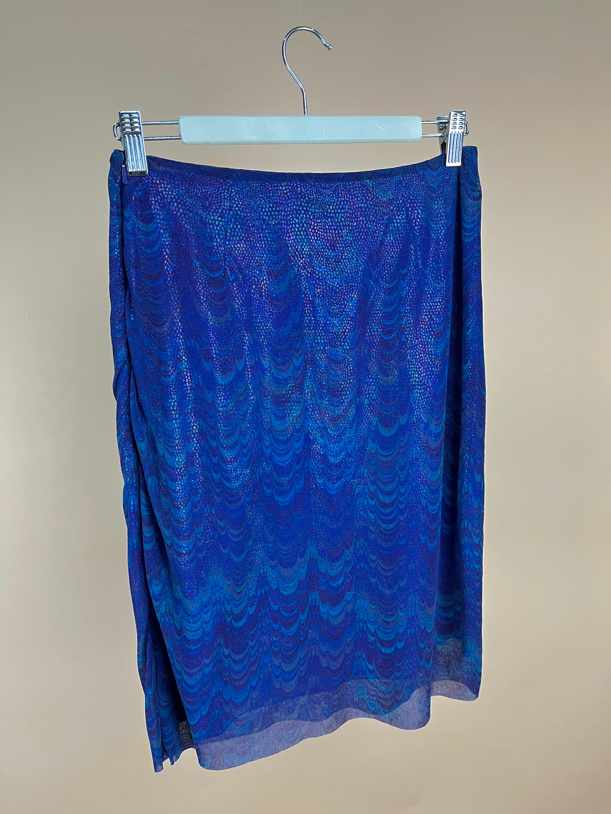 Y2K Double Layered Irridescent Skirt - 8