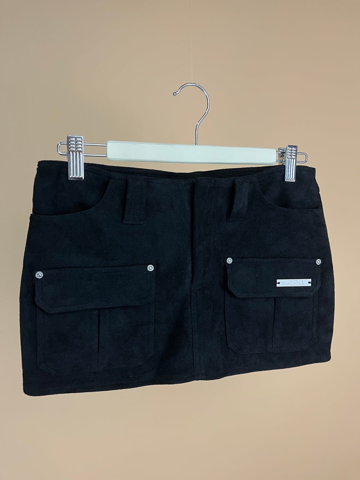 Y2K Velour Black Mini Skort - 8