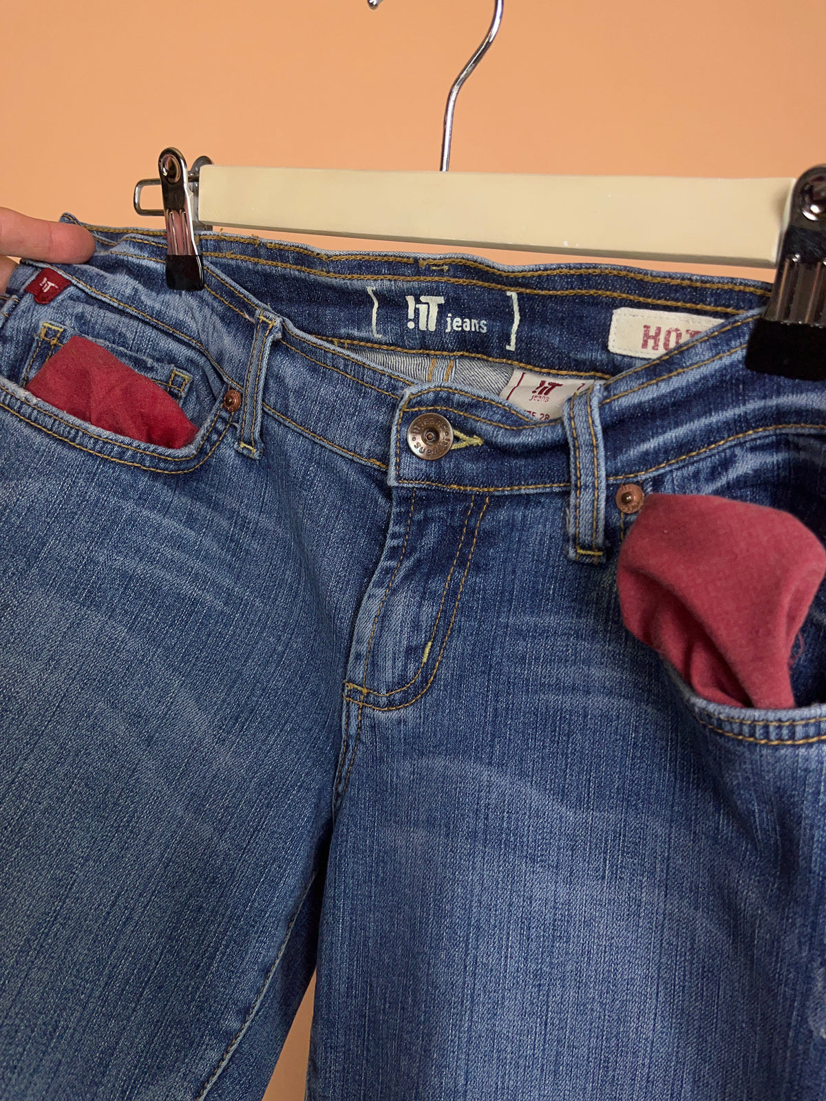 A/New Upcycled Navy Denim Flares - 31"