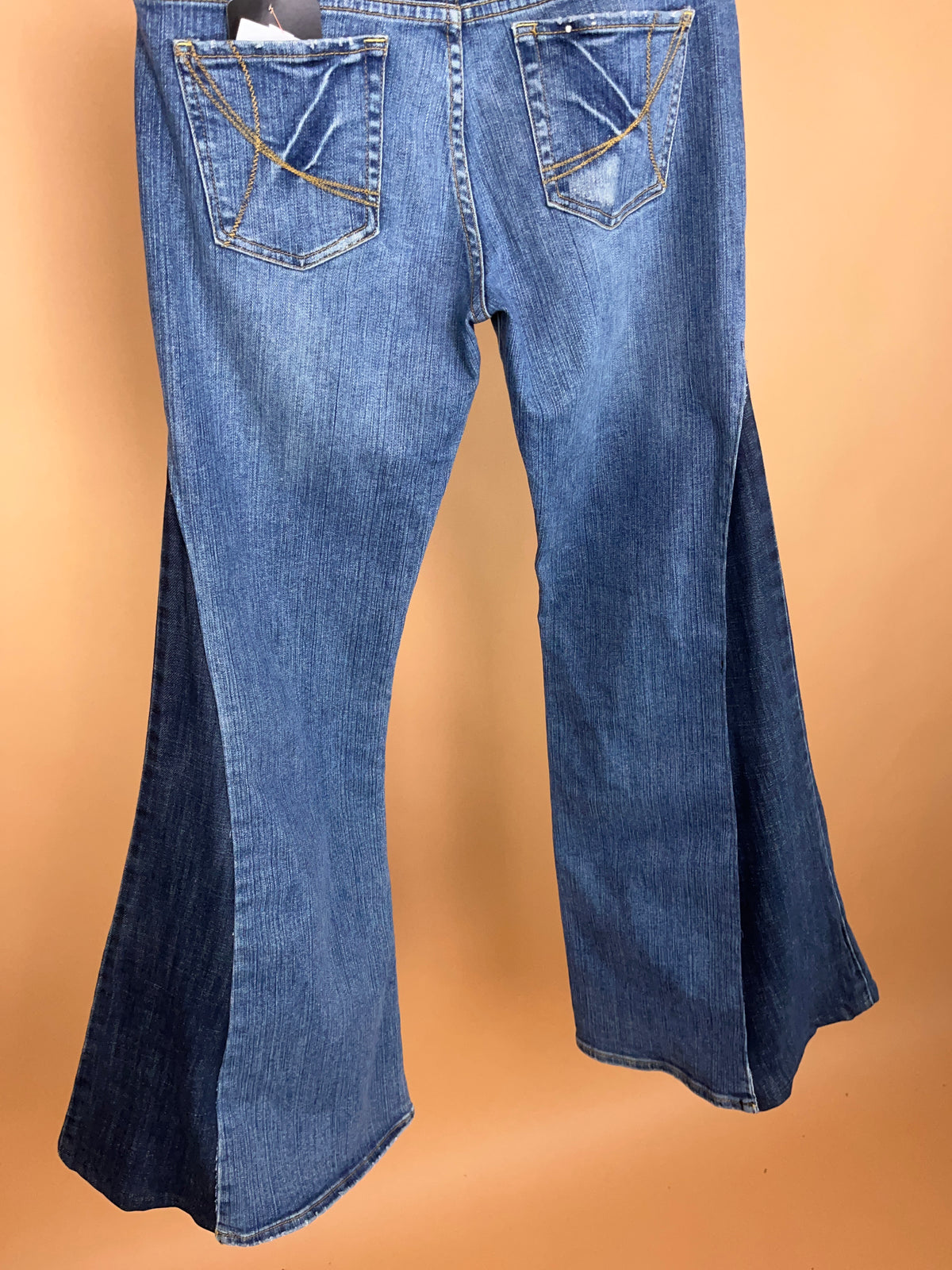 A/New Upcycled Navy Denim Flares - 31"