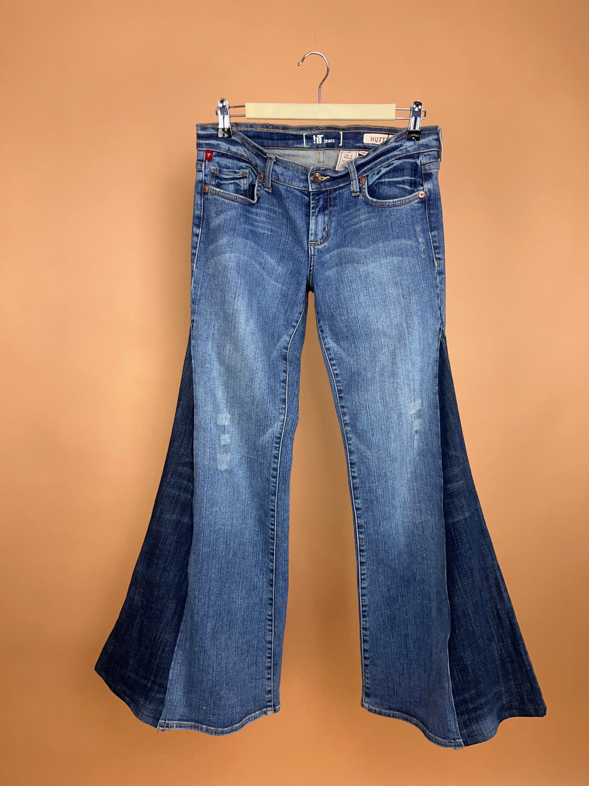 A/New Upcycled Navy Denim Flares - 31"