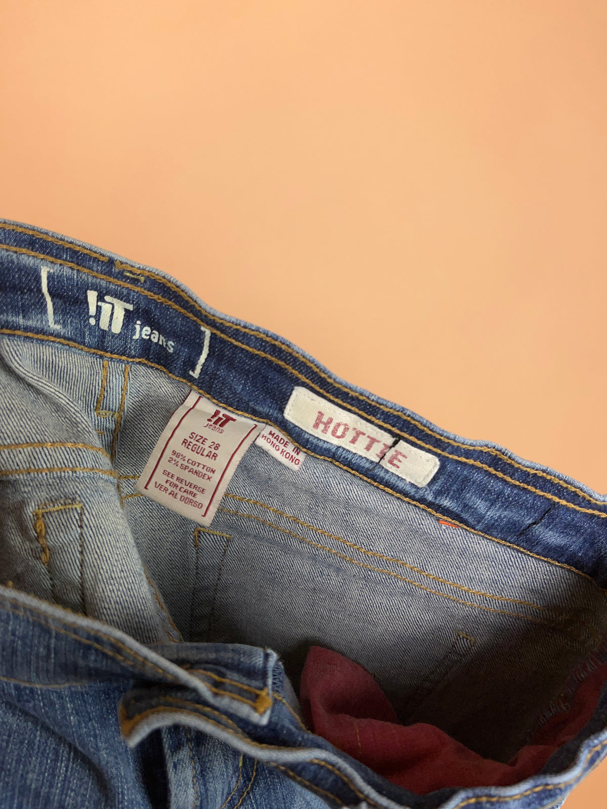 A/New Upcycled Navy Denim Flares - 31"