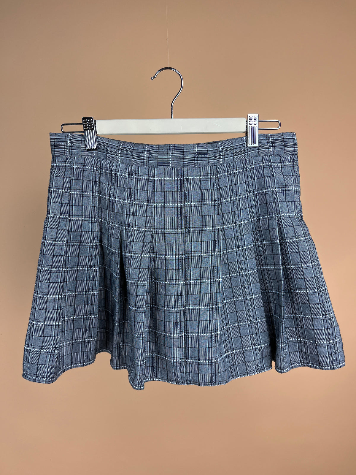 Y2K Plaid Pleated Mini Skirt - 10