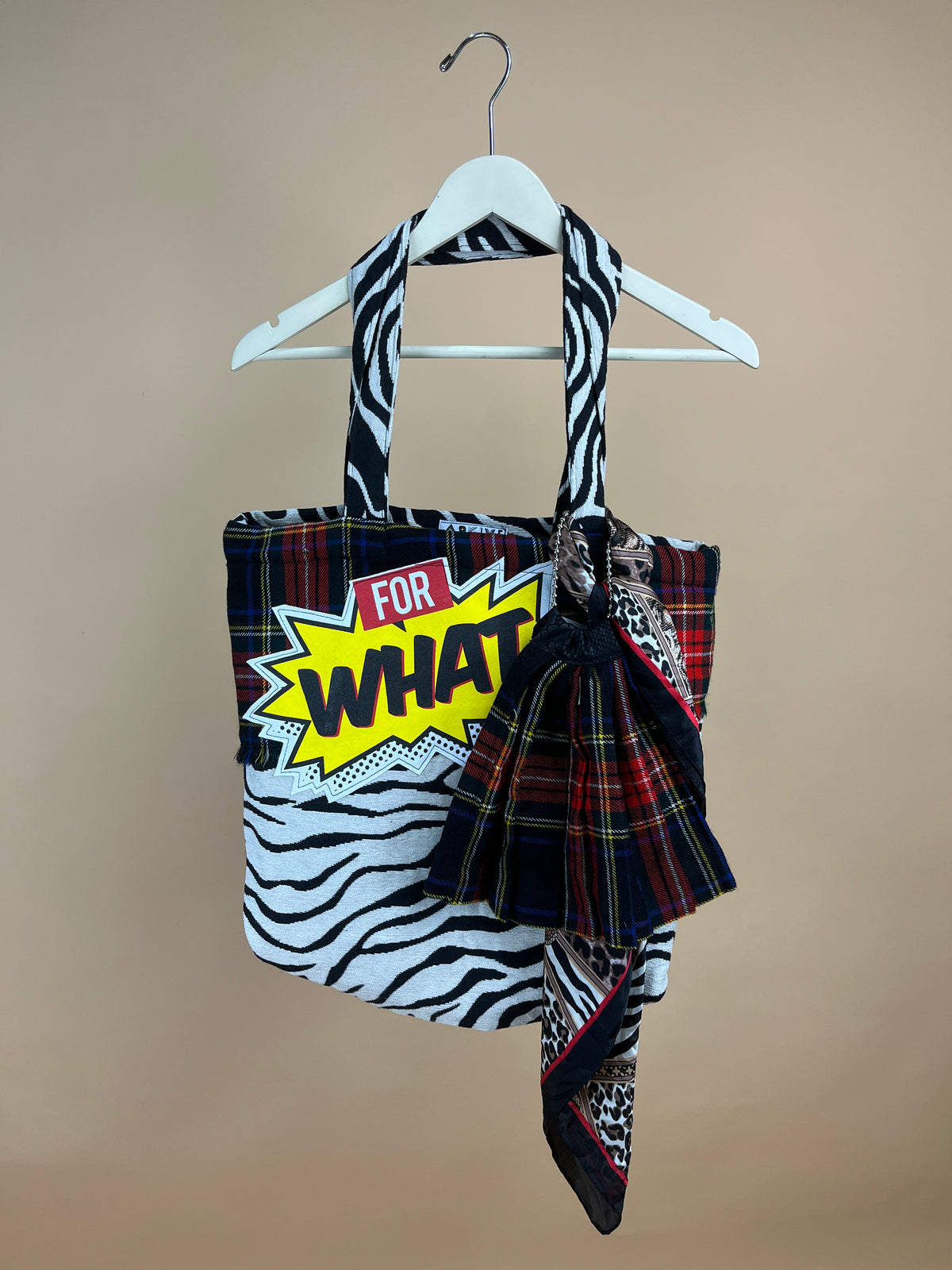 A/NEW" Punk Inspired Reworked Tote Bag