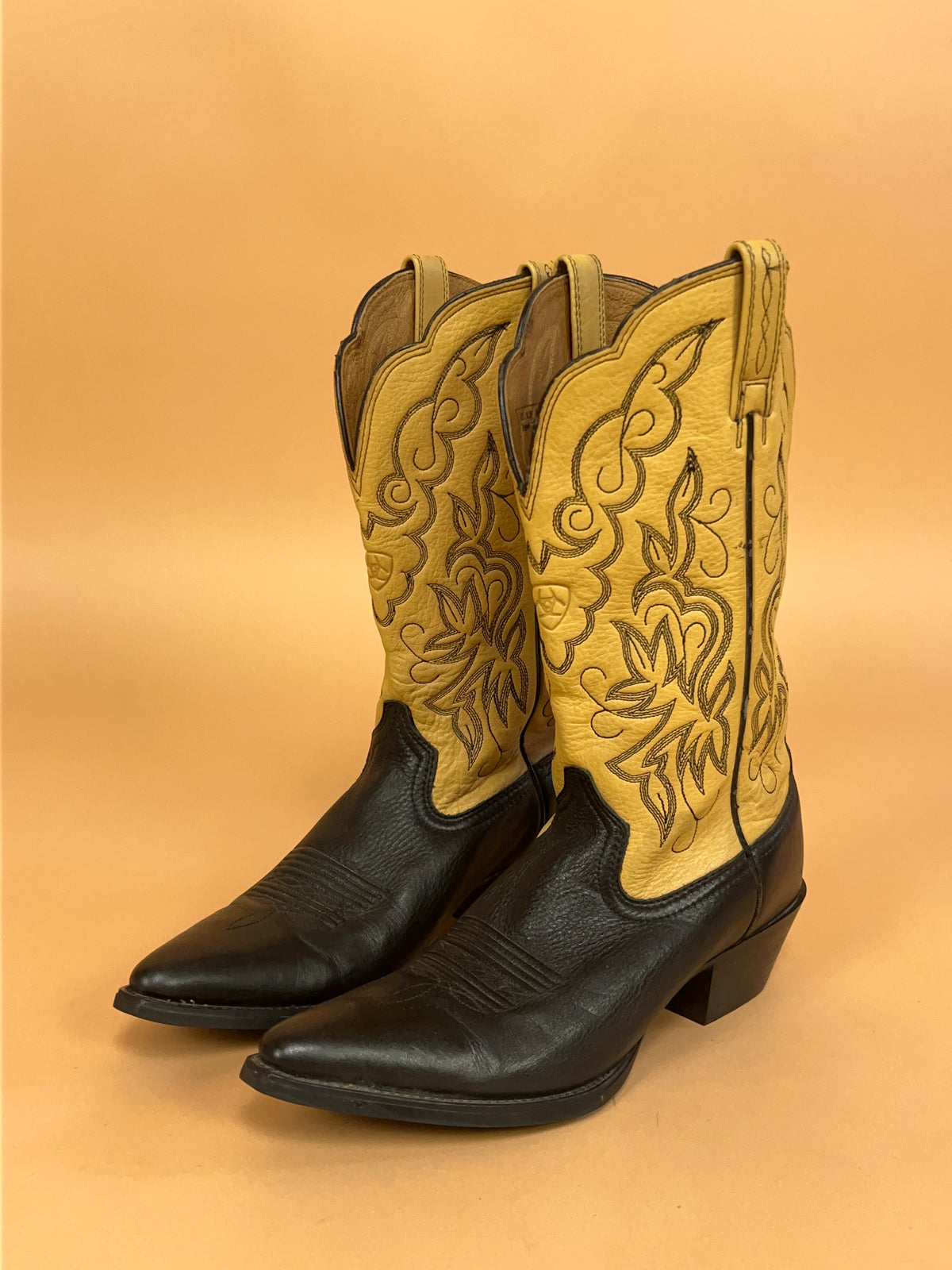 Y2K Tan Leather Ariat Western Boots - AU 10 Womens