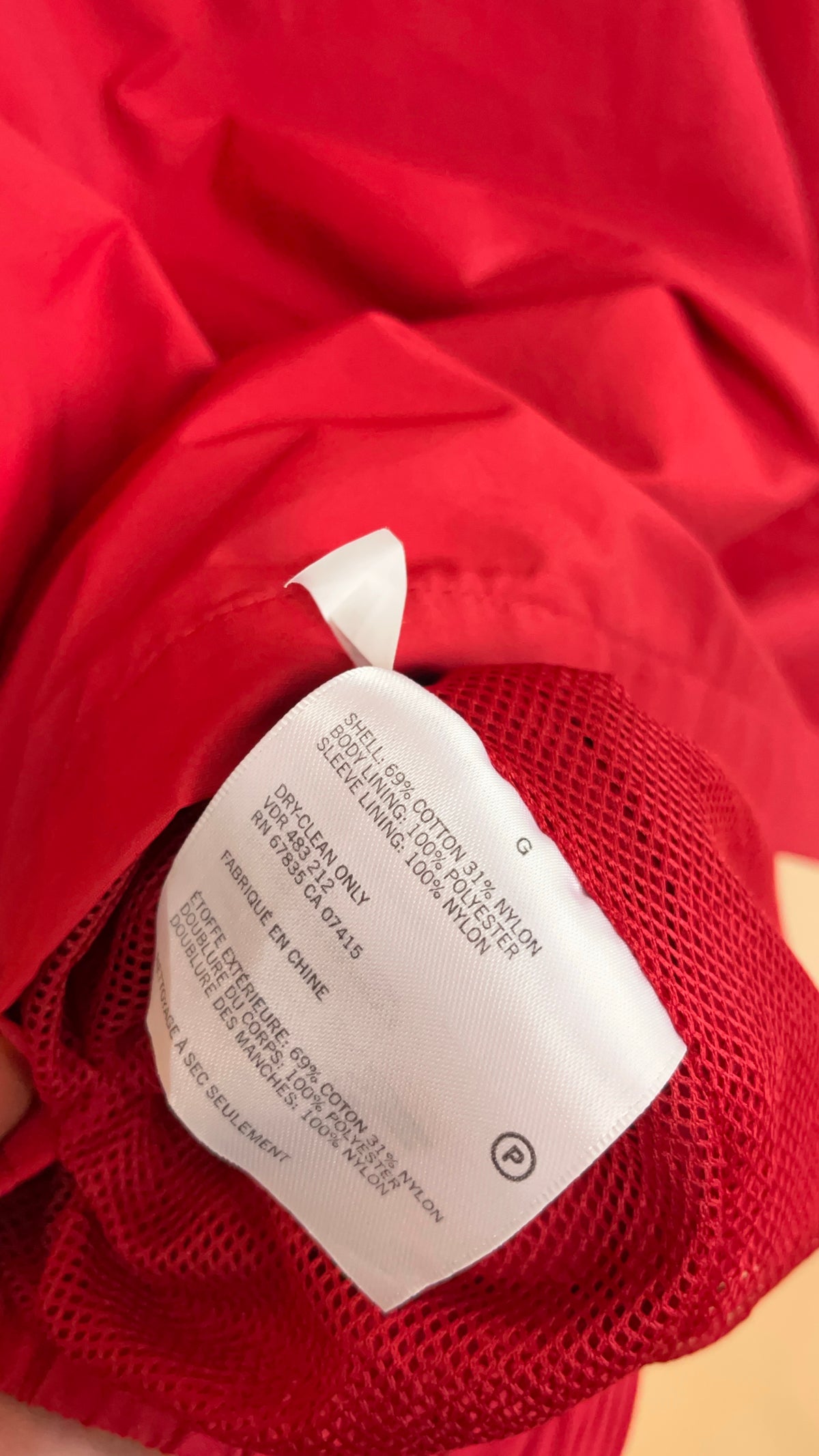 Nautica Red Windbreaker - L