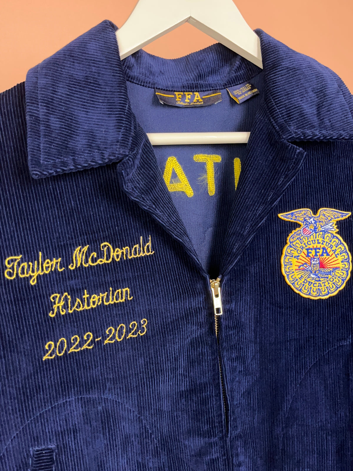 FFA Utah Herriman Chapter Corduroy Jacket - Taylor McDonald Historian 2022-23 - M