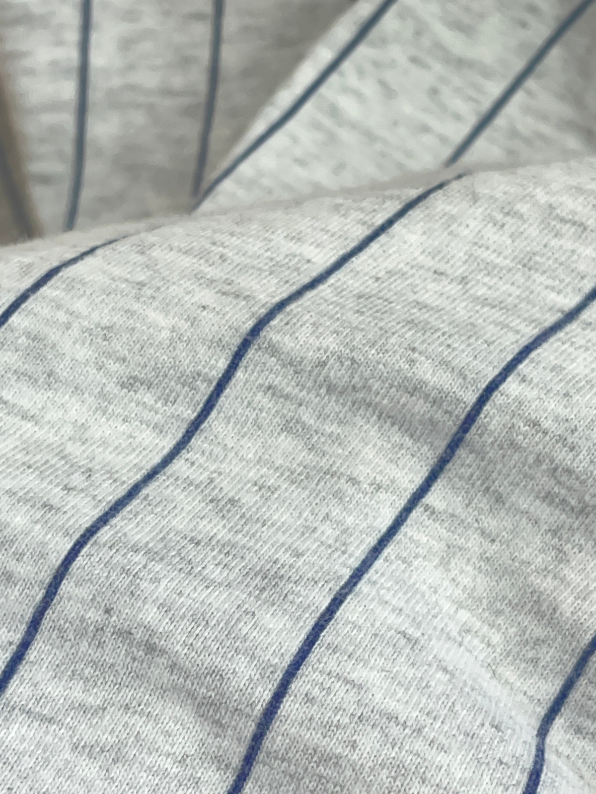 1995 Grey Marle Pinstripe Cleveland Indians T-Shirt - L