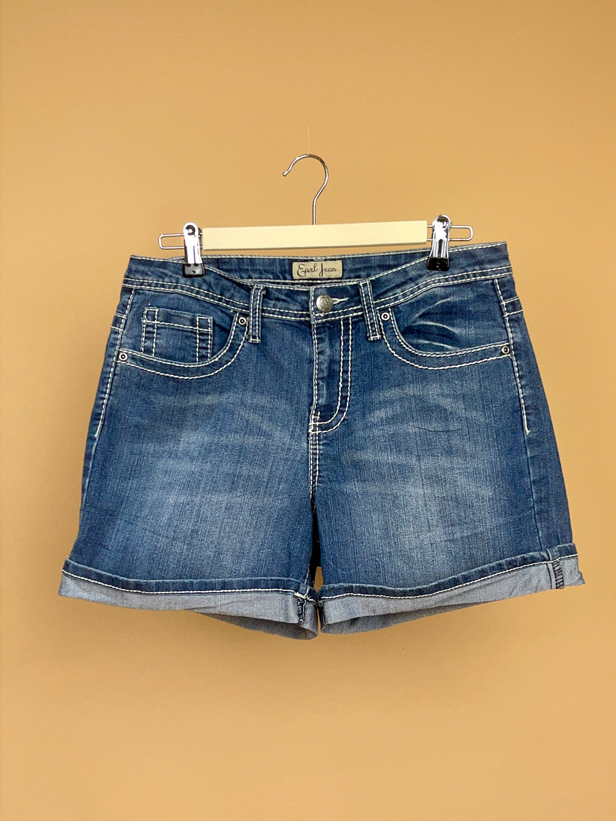 Y2K Earl Jean Faded Denim Shorts