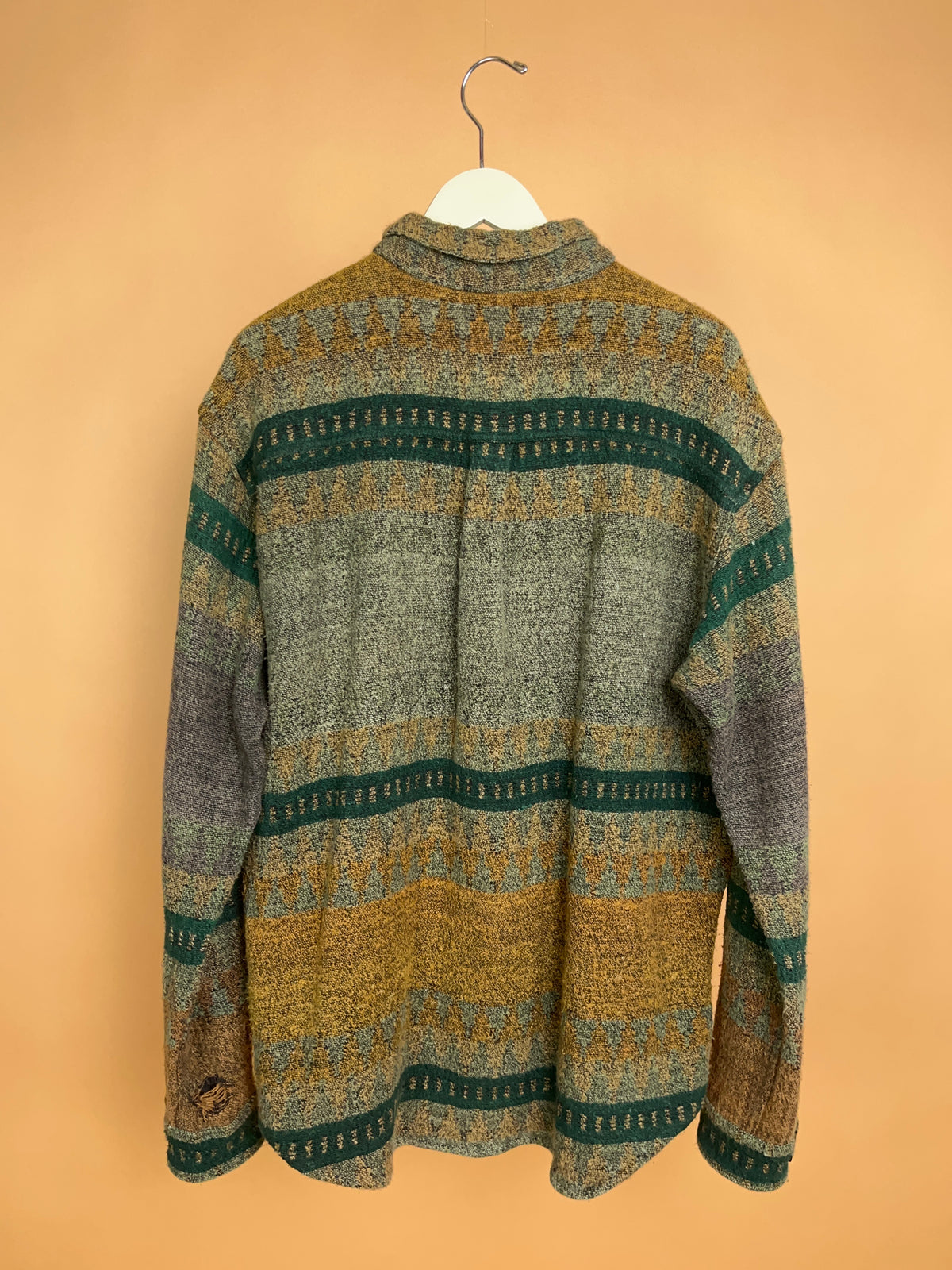 1990's The Territory Ahead Woven Tapestry Shirt Jacket - L
