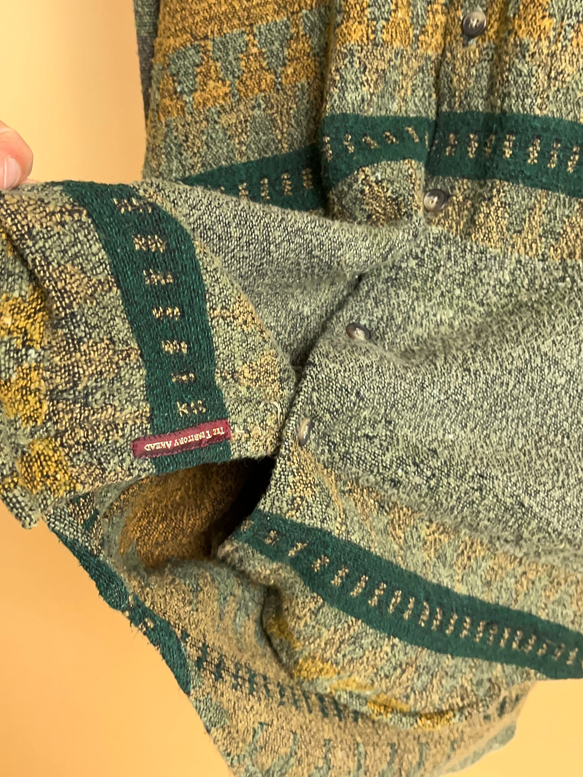 1990's The Territory Ahead Woven Tapestry Shirt Jacket - L