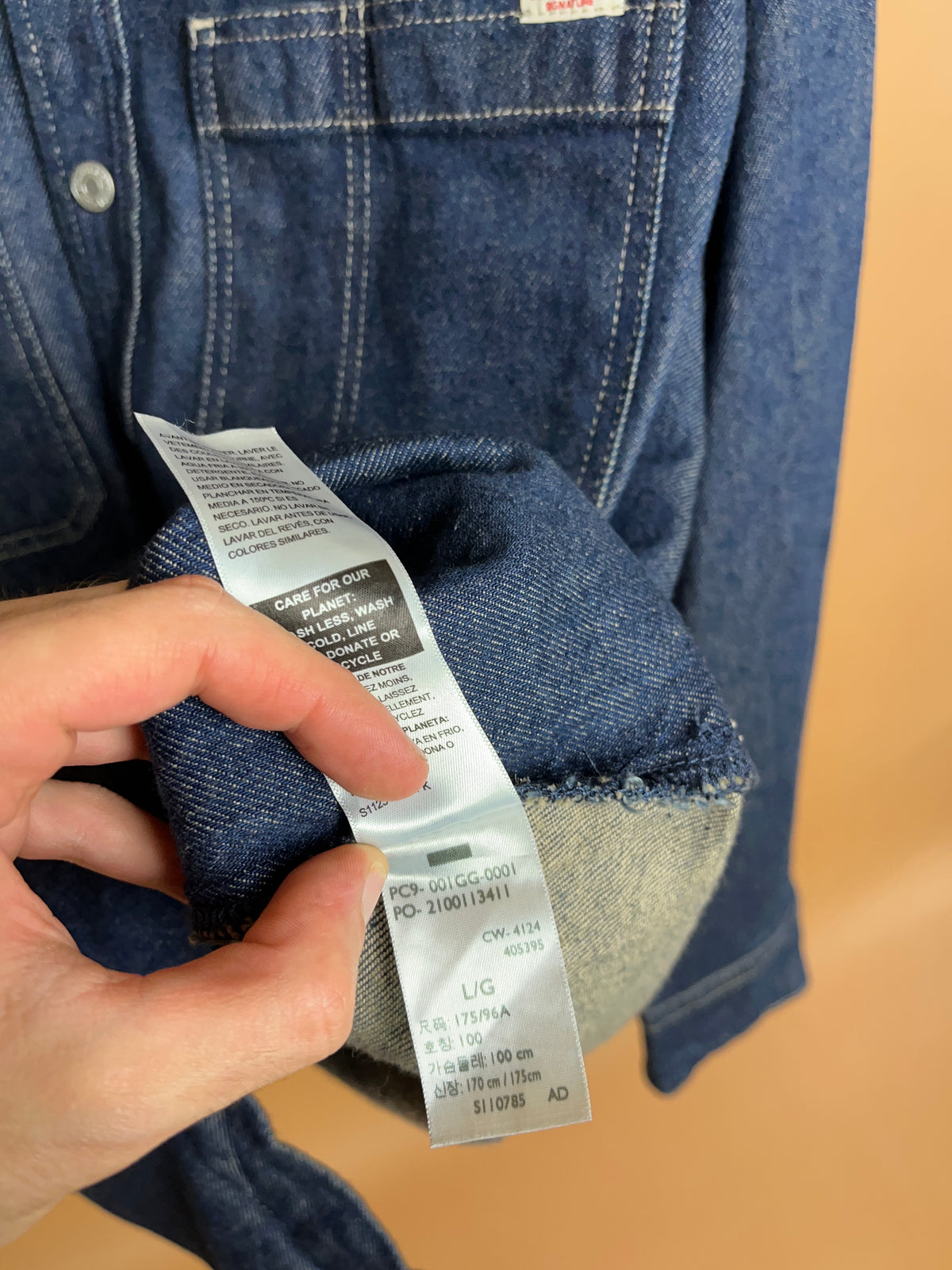 Y2K Levi's Signature Dark Indigo Denim Jacket - L